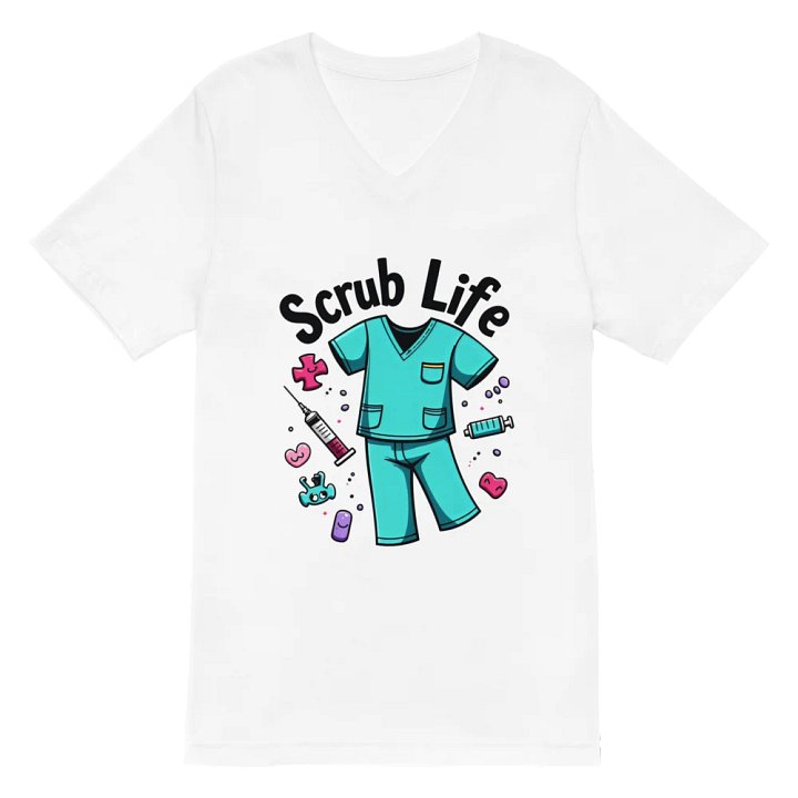 Chic Scrub Life V-Neck Tee product image (2)