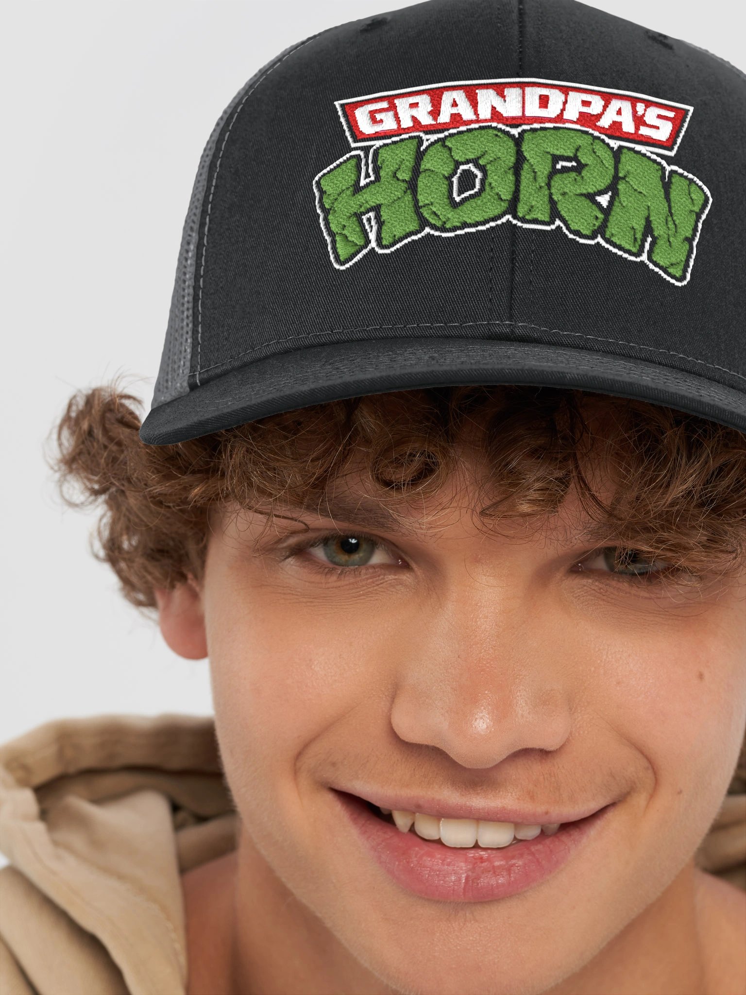 GRAMPA'S HORN Script Trucker Hat product image (8)