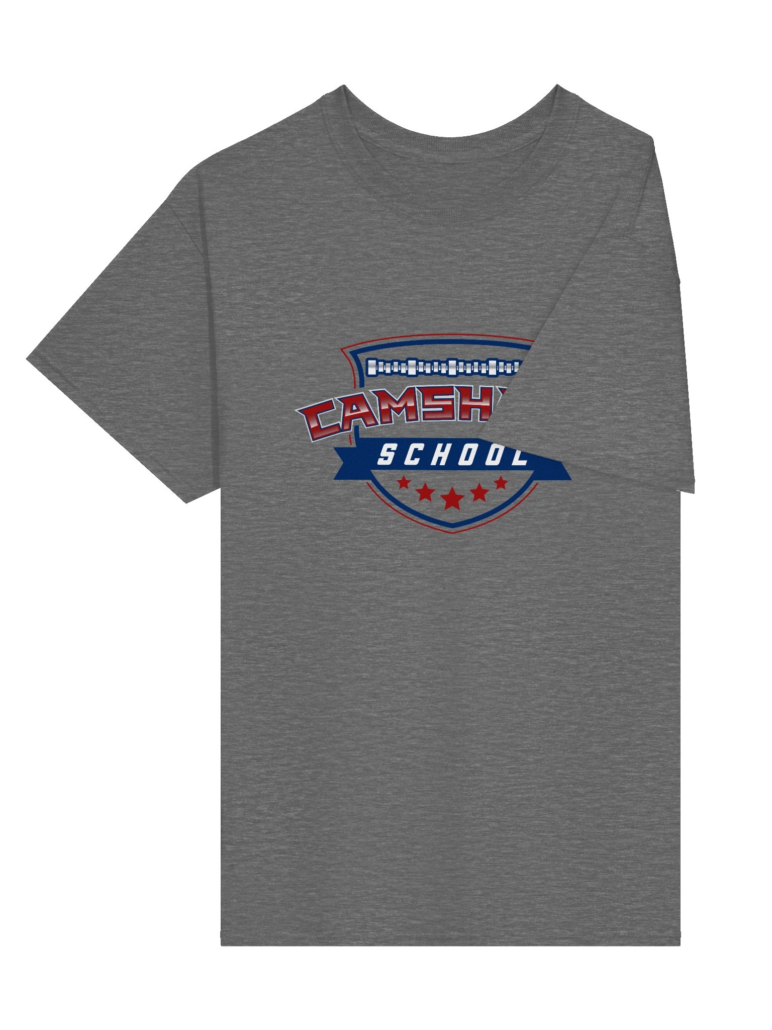 T-shirt - Red White and Blue on Graphite Heather product image (3)