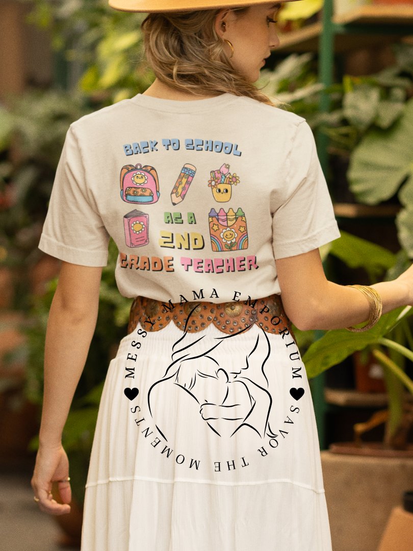 Groovy Back-to-School Teacher Shirt – Custom Grade or Subject product image (3)