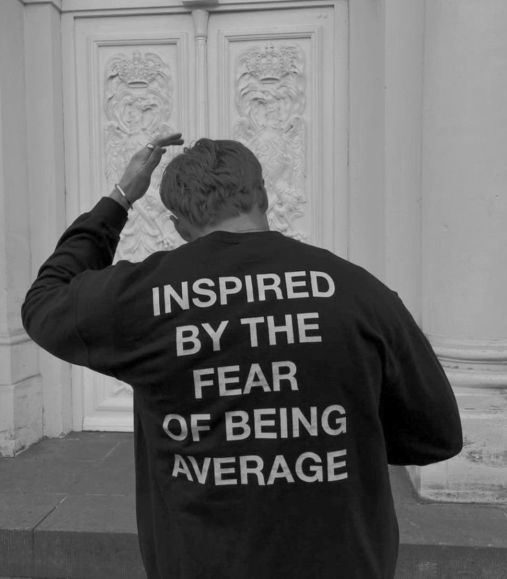 Inspired by the Fear of Being Average t-shirt product image (1)