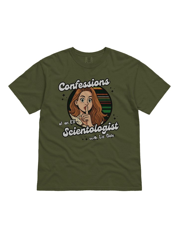 Confessions of an Ex-Scientologist T-shirt (hemp green) product image (1)