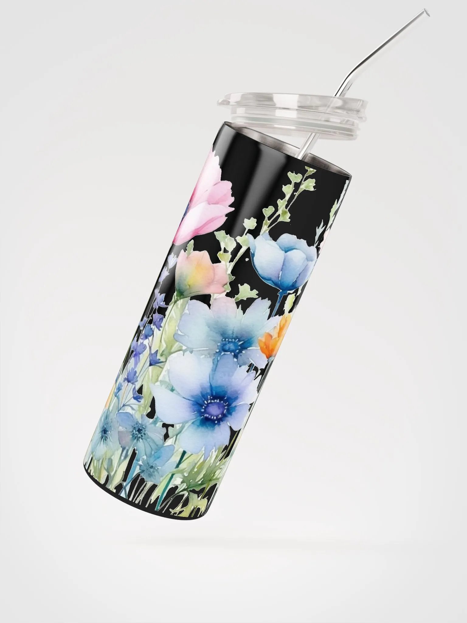 Blue Watercolor 20oz Tumbler product image (2)