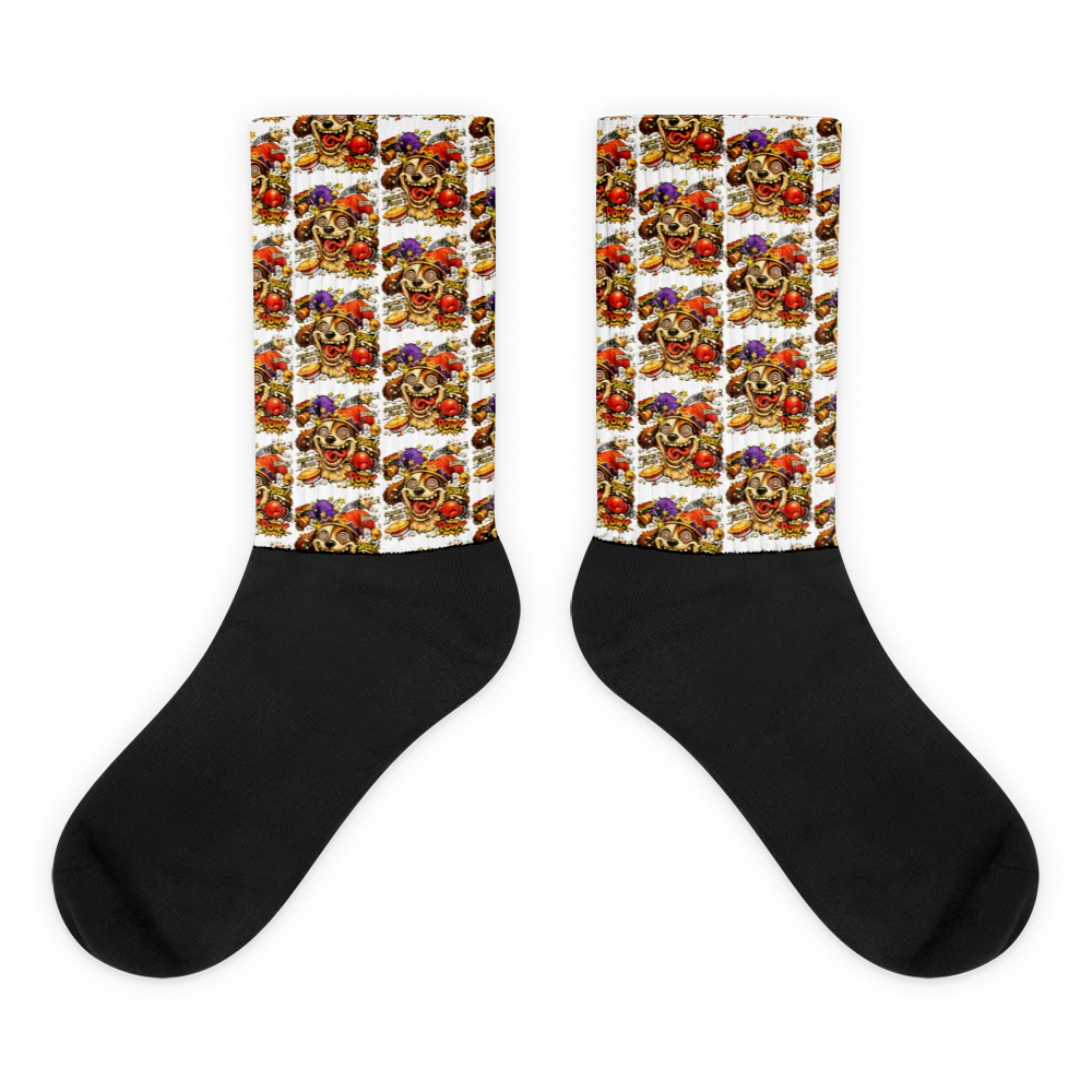 Kingdom Jester 2 Black Foot Sublimated Socks product image (1)