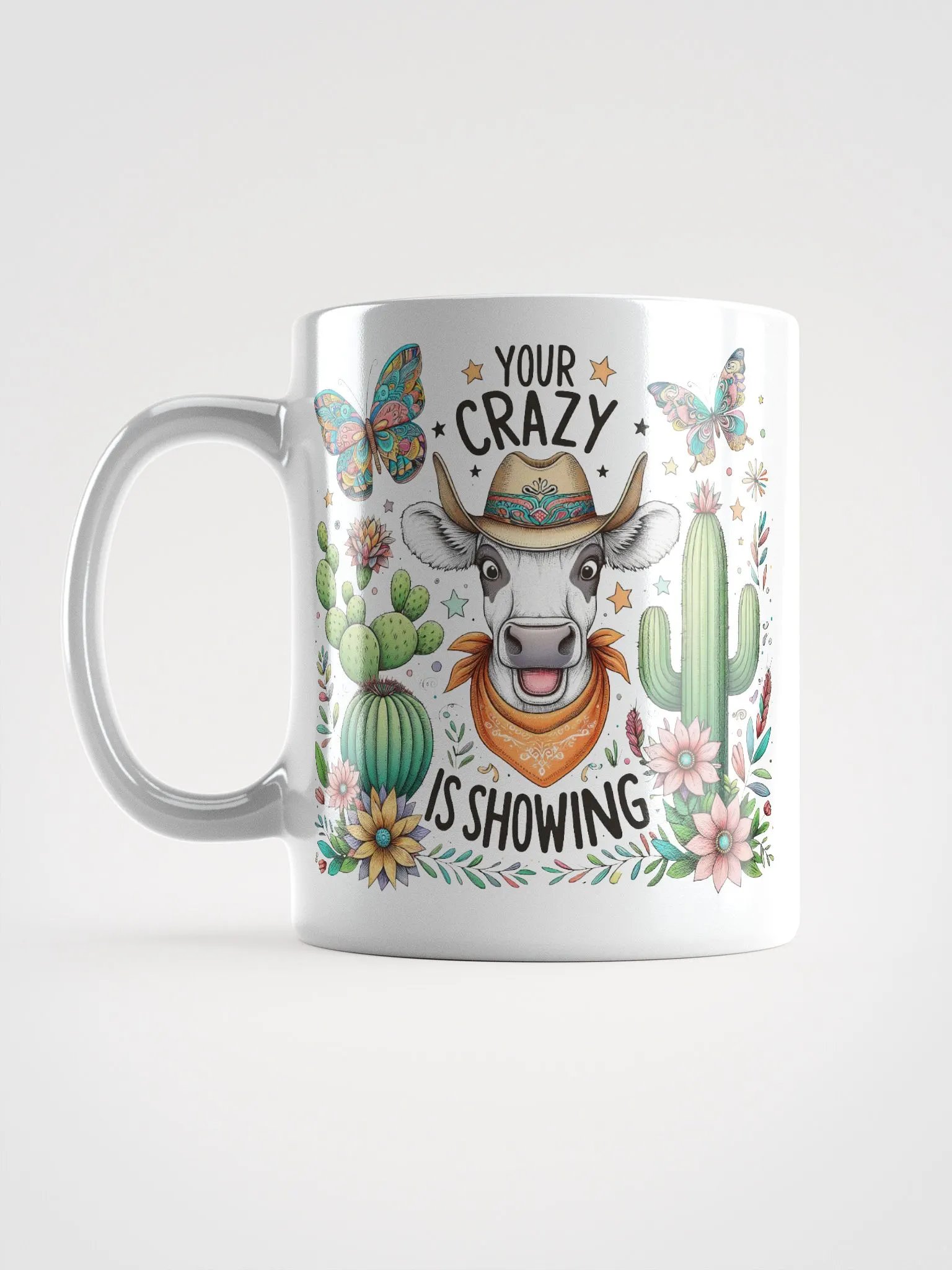 Cowboy Cow Crazy Is Showing Mug product image (17)