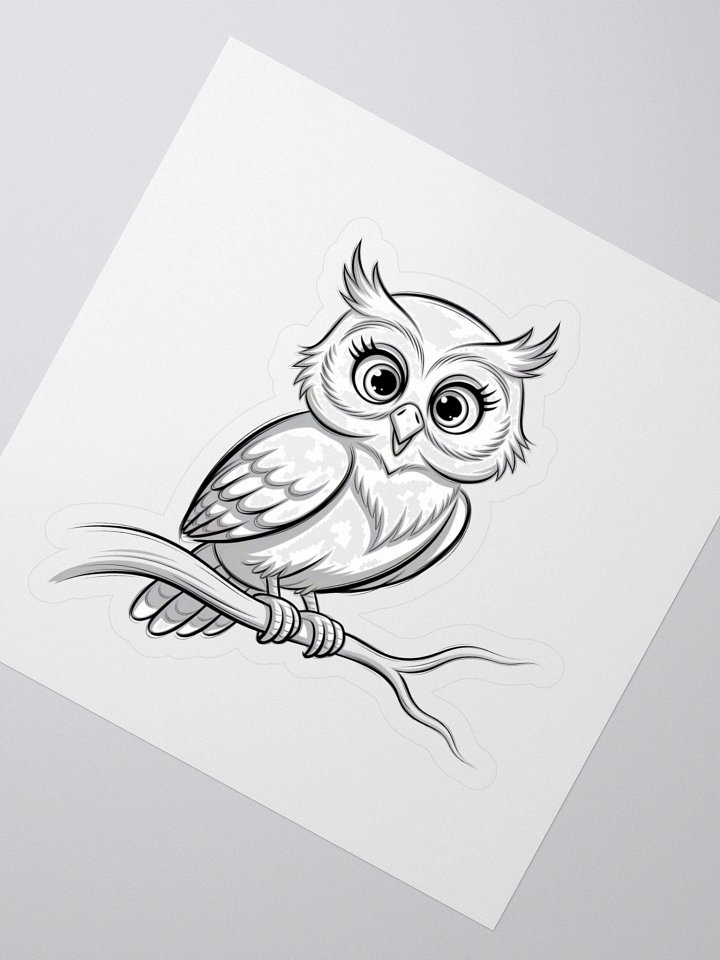 Whimsical Owl Perch Stickers product image (2)
