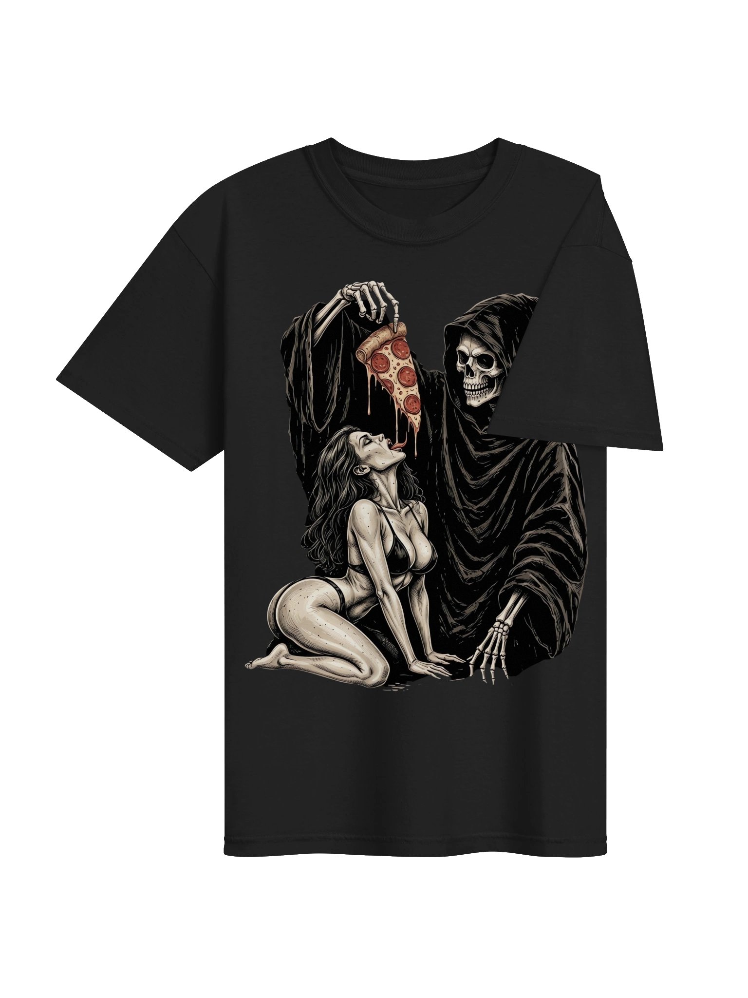 Death By Pizza Heavyweight Streetwear Tee product image (38)