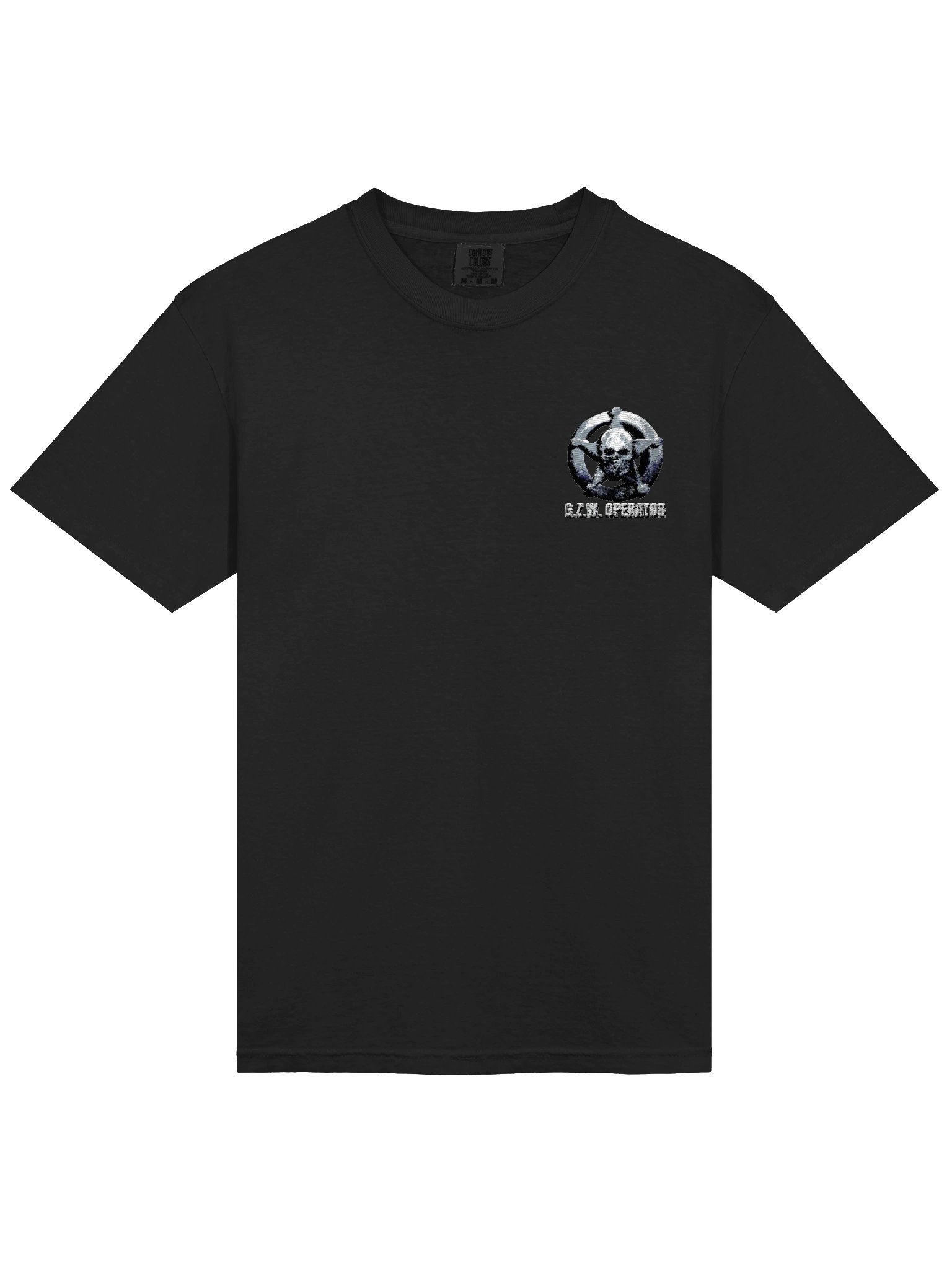 Gray Zone Operator Skull Badge T-Shirt product image (7)