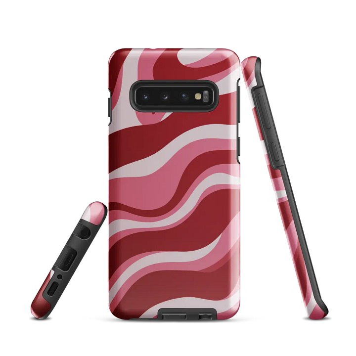 Wavy Lines (Red and Pink) Samsung® Tough Case product image (2)