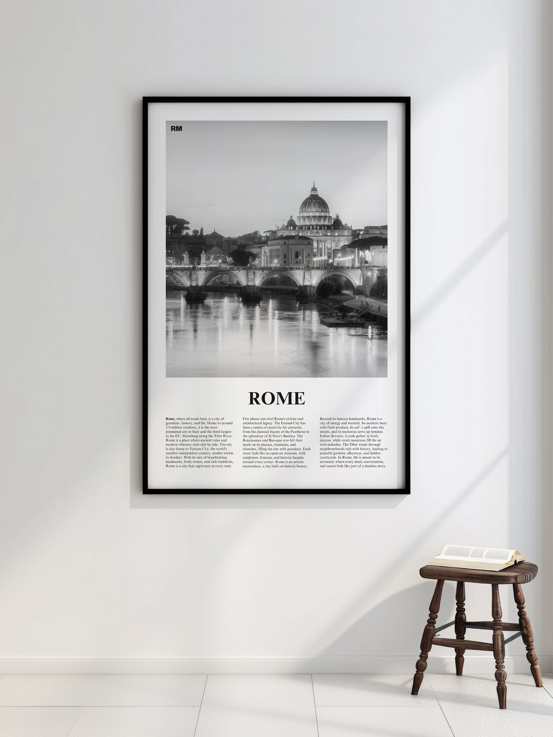 Rome 04 Newspaper Poster | Framed product image (2)