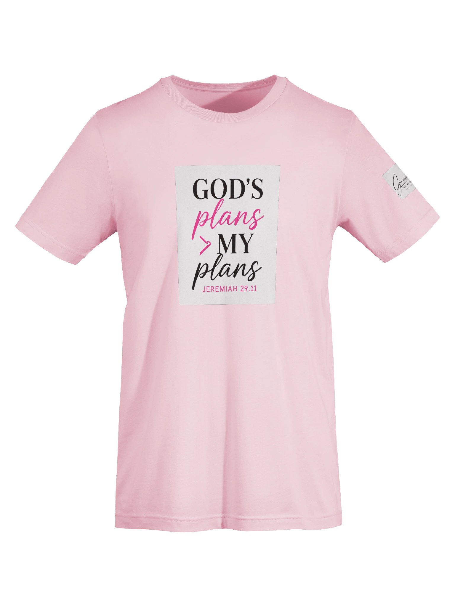 God's Plans Tee-Pink product image (5)
