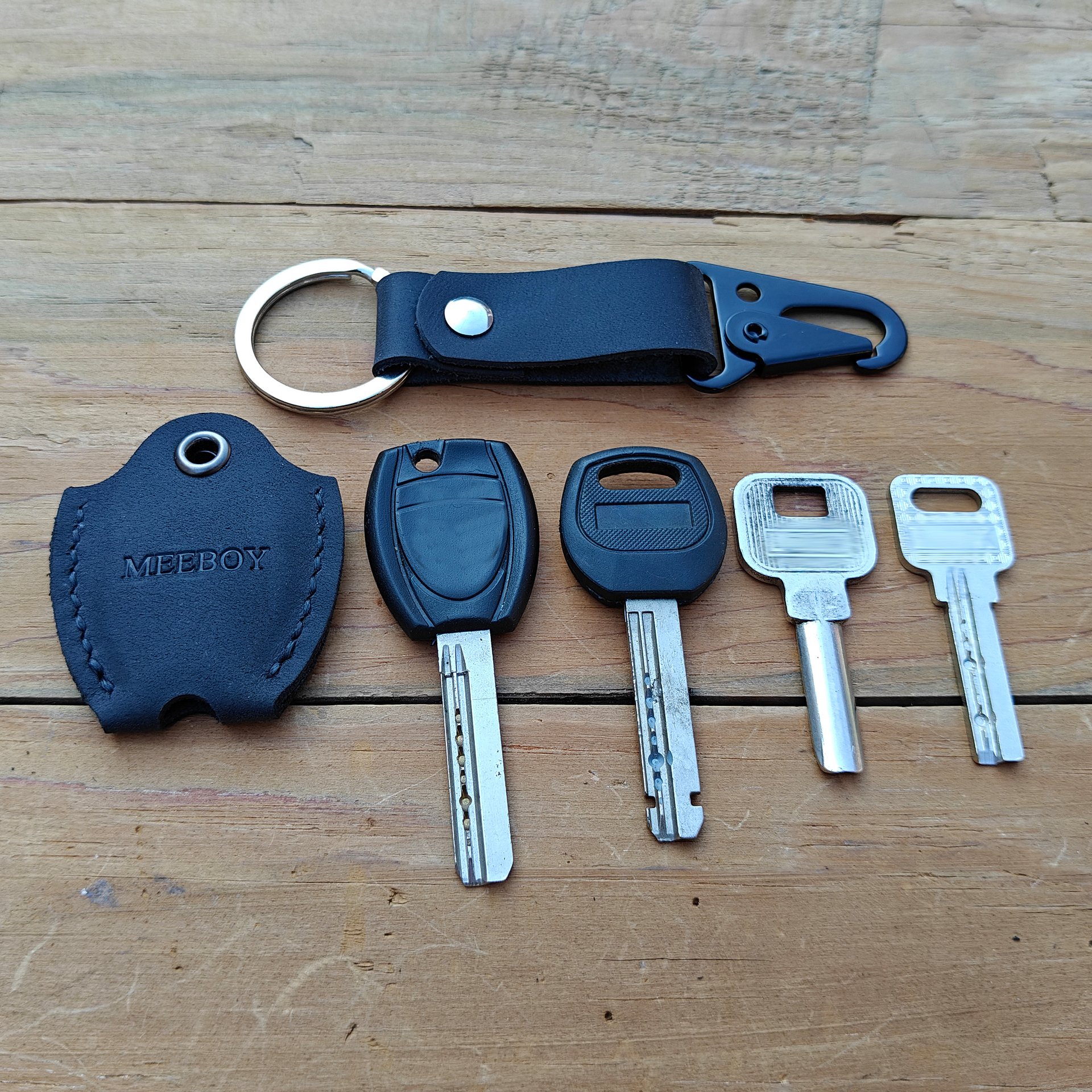 MEEBOY small leather house key caps for broken key, men and women leather door key covers product image (3)