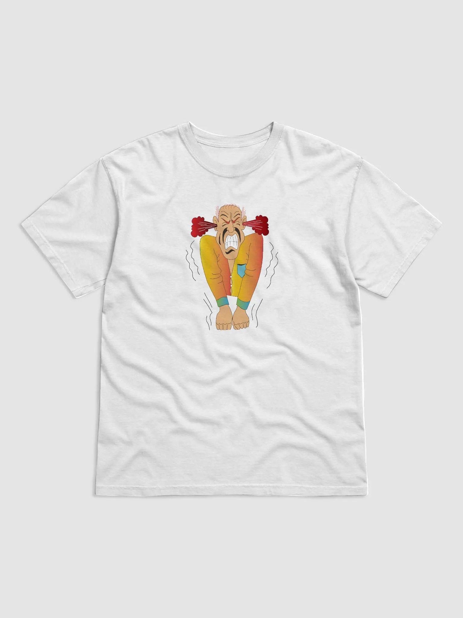 Grumpy Guy Yelling Cartoon T-Shirt product image (1)