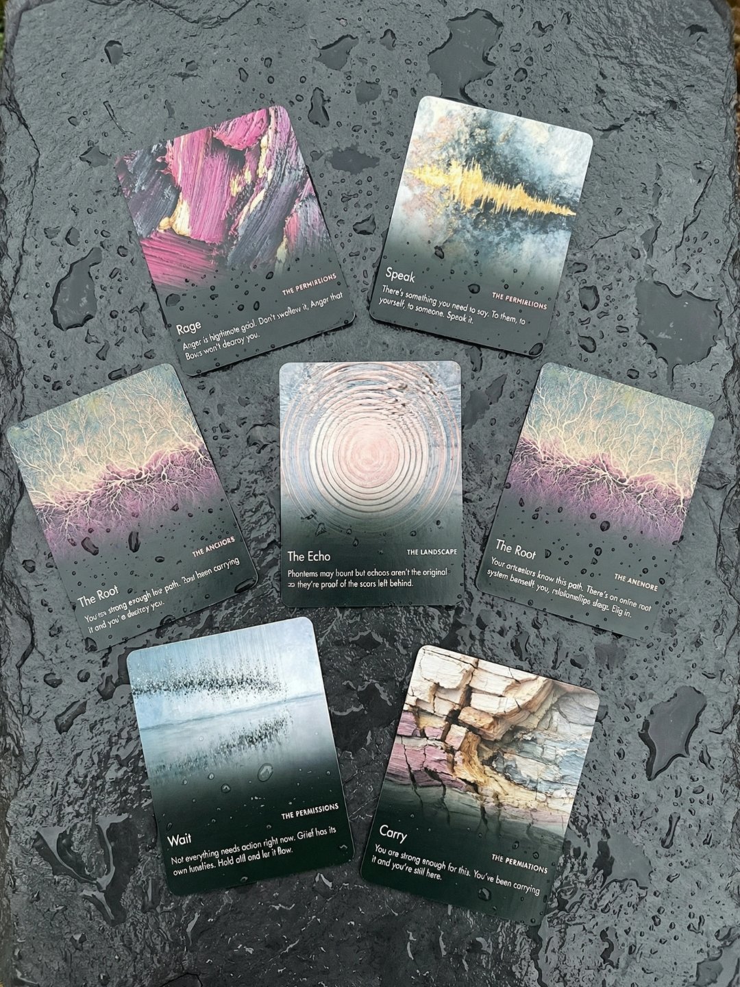 The Carrying Deck: A Wrought & Woven Oracle | 36-Card Printable Grief Oracle Deck (Digital PDF) product image (1)