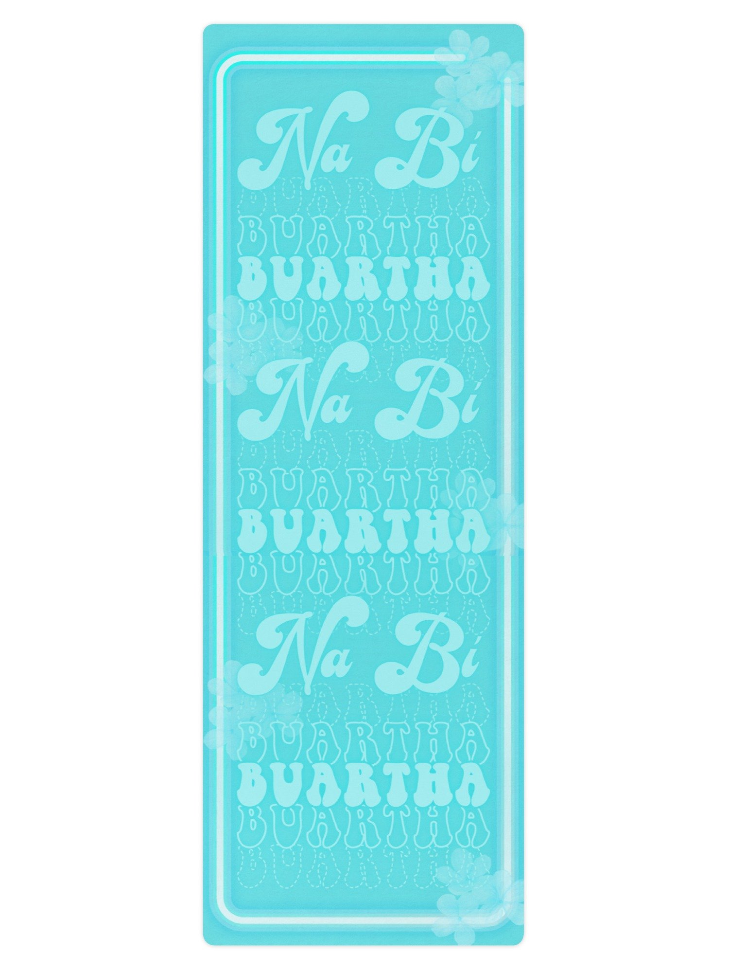 Ná bí buartha - Irish Language Yoga Mat in Peppermint 🧘🏻‍♀️ product image (9)