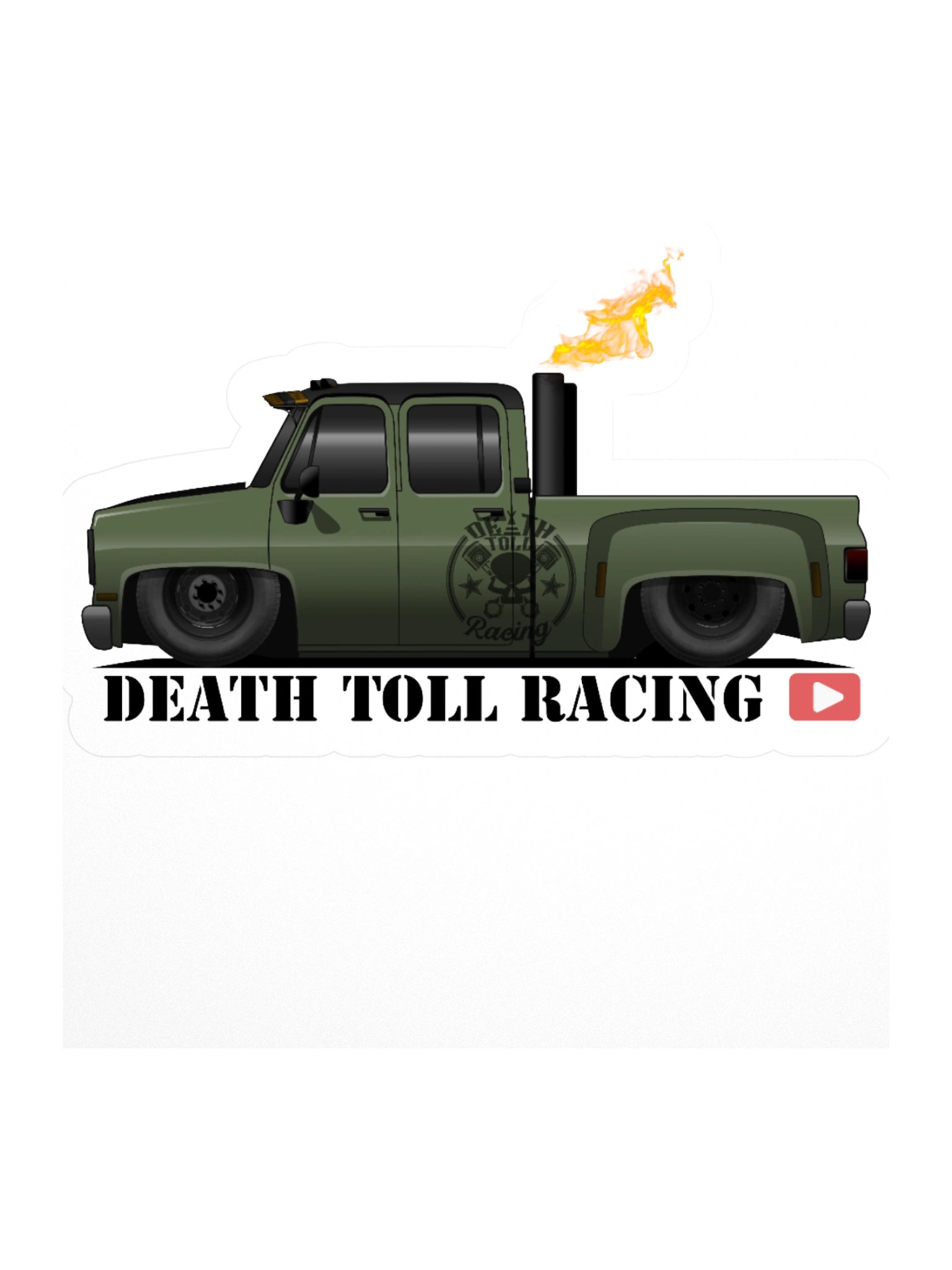 Flaming DTR 3500 Square-body Stickers product image (3)
