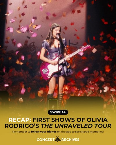 Recap: First Shows of Olivia Rodrigo’s The Unraveled Tour 💜

Olivia Rodrigo kicked off her Unraveled Tour at the end of Septe...