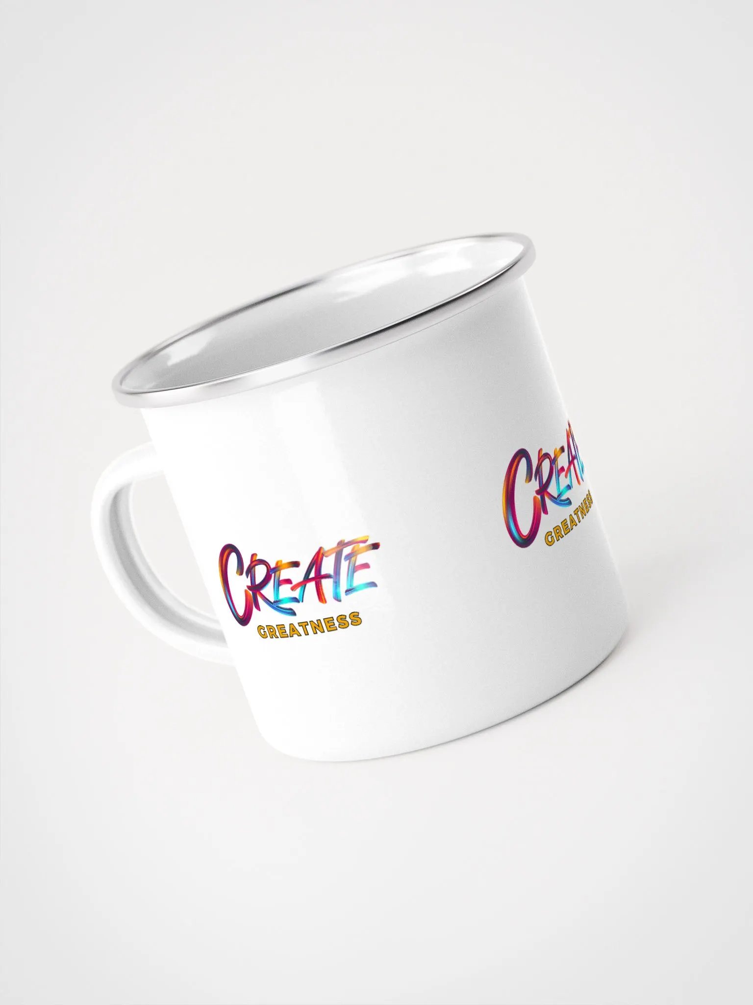 Create Greatness Vibes Enamel Mug product image (4)