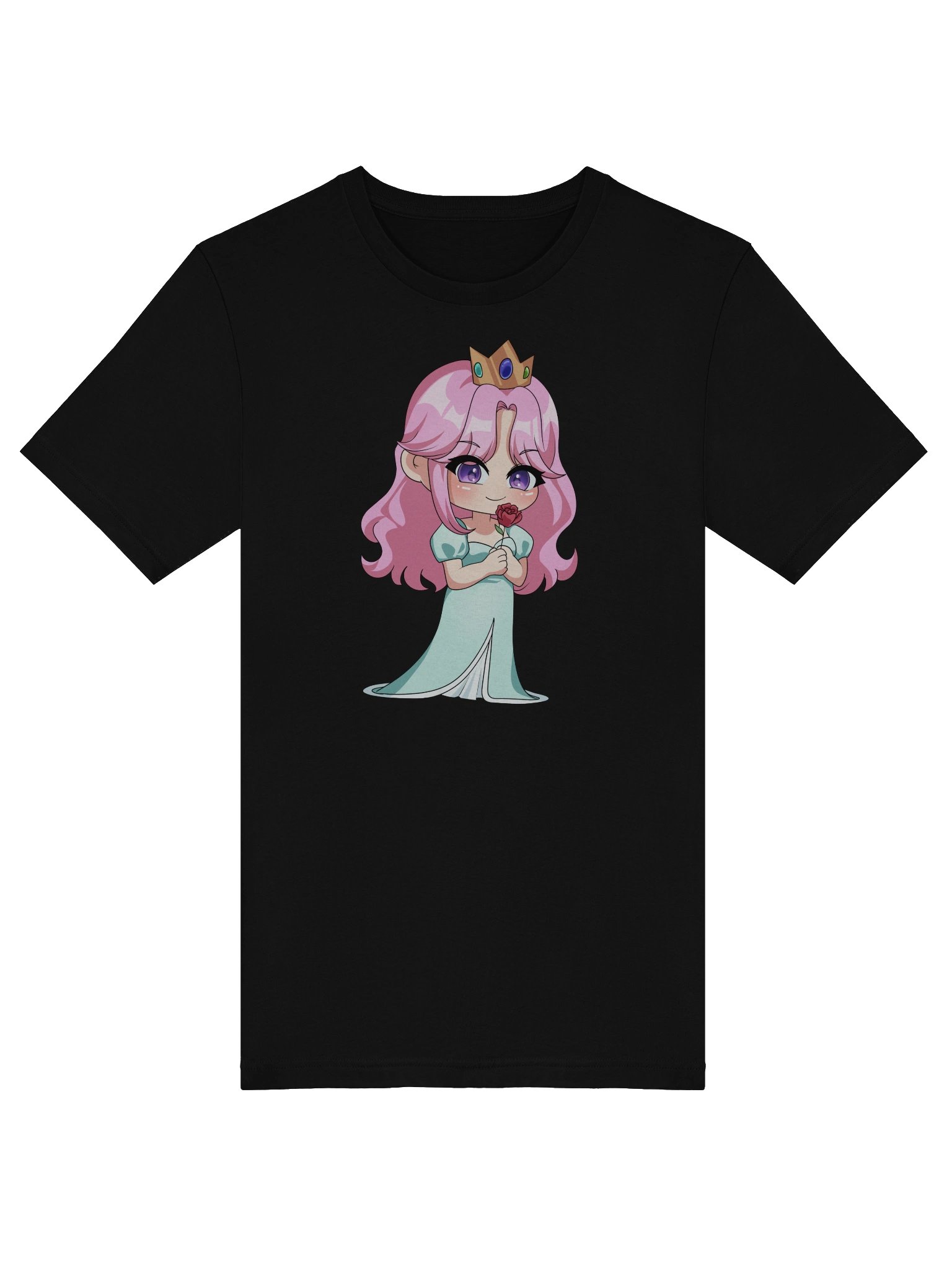 Chibi holding a rose tshirt product image (37)