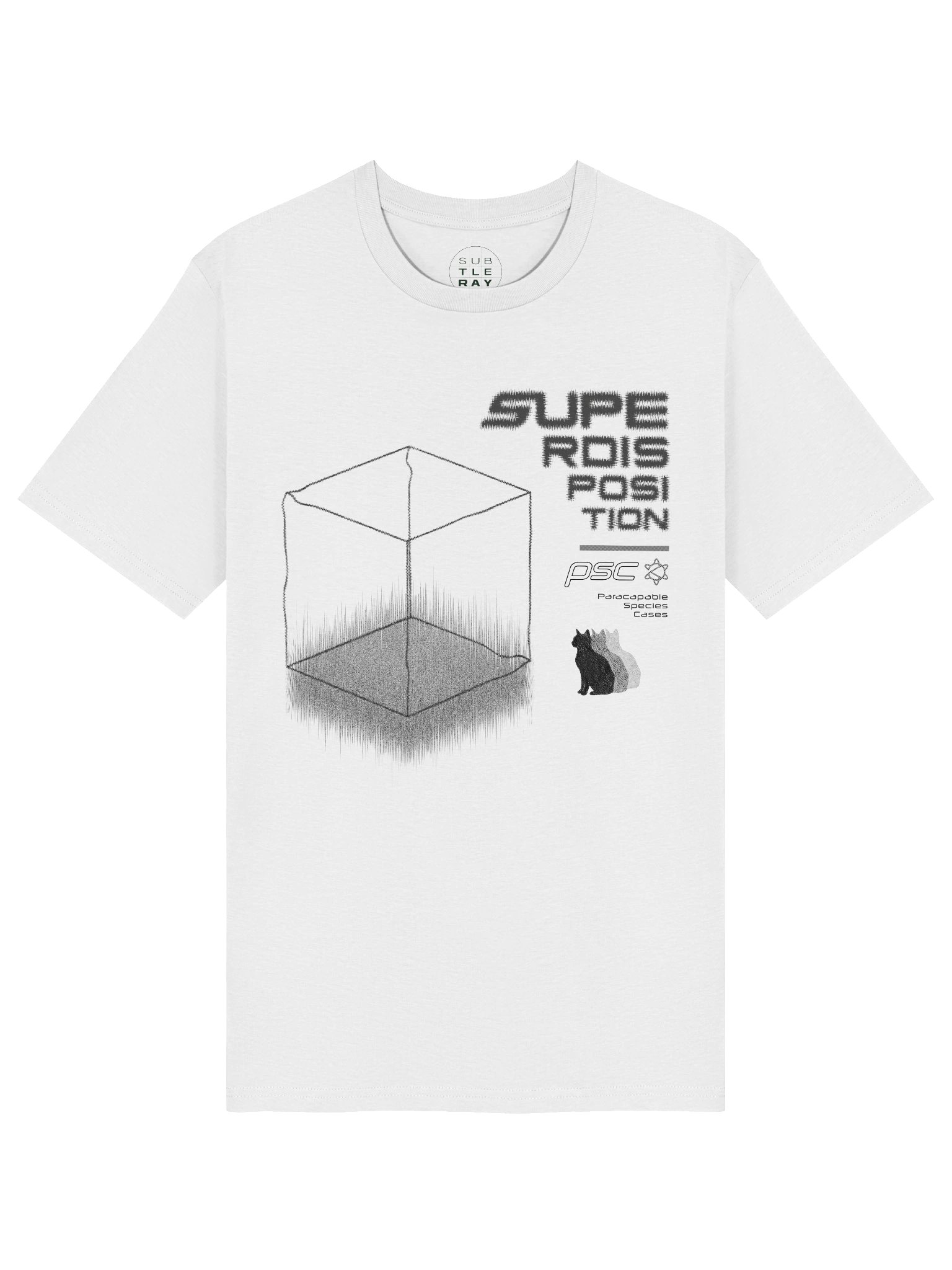 Superdisposition / Cat Monochrome Tee (Ships from EU/UK) product image (1)
