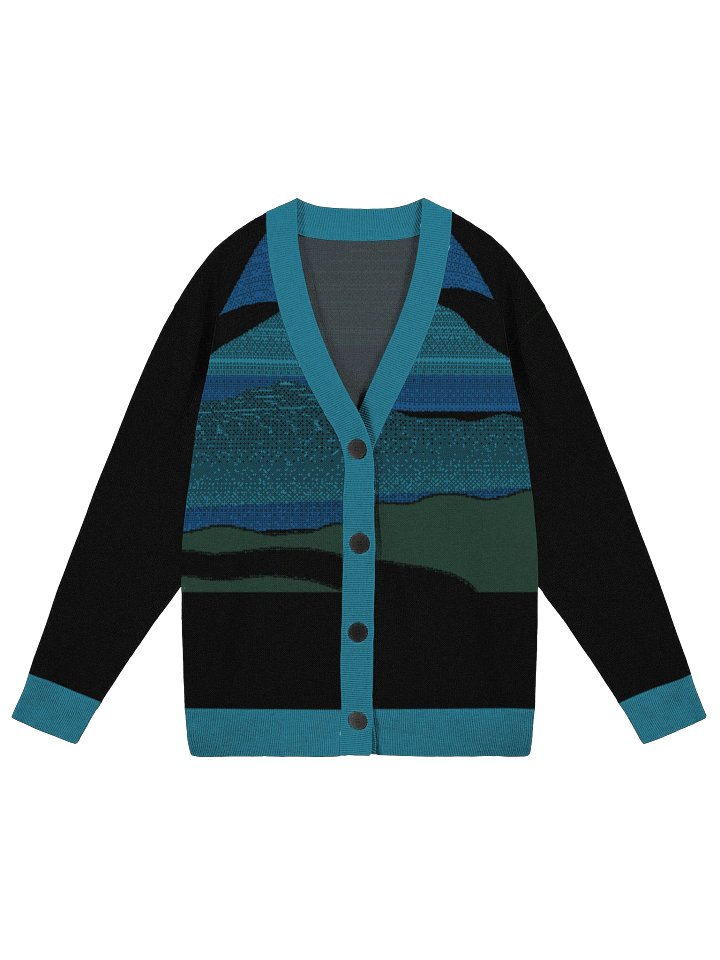 Mountain Landscape Button Down Cardigan product image (3)
