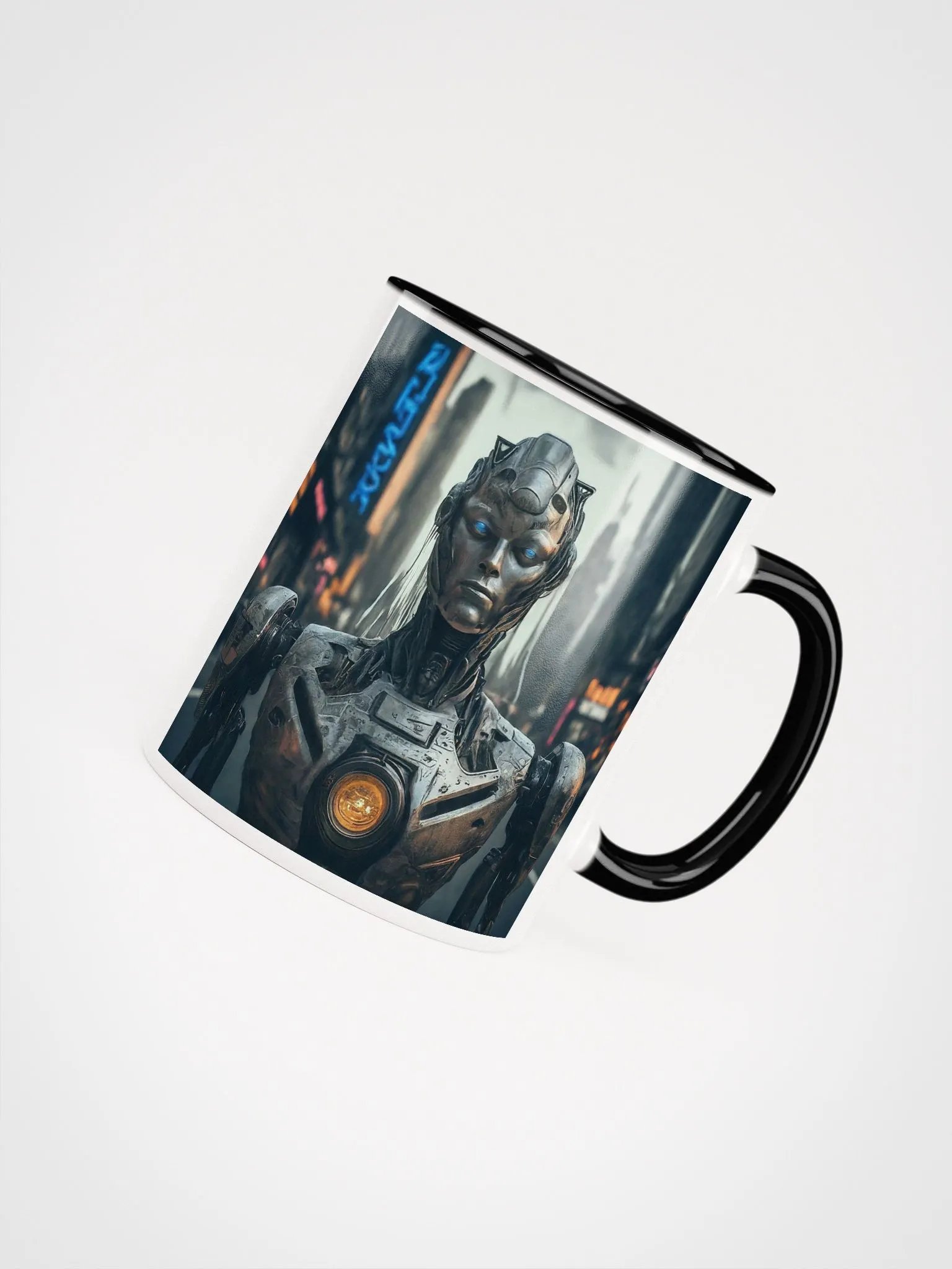 Neon Robot City Mug product image (23)