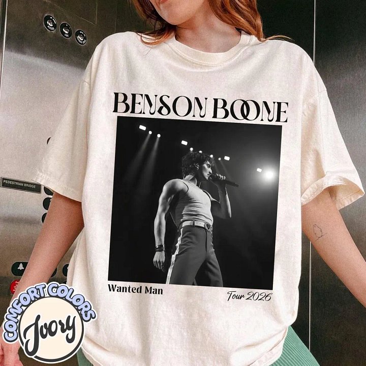 Benson Boone Tour 2026 Shirt, Vintage Wanted Man Concert Tee product image (1)
