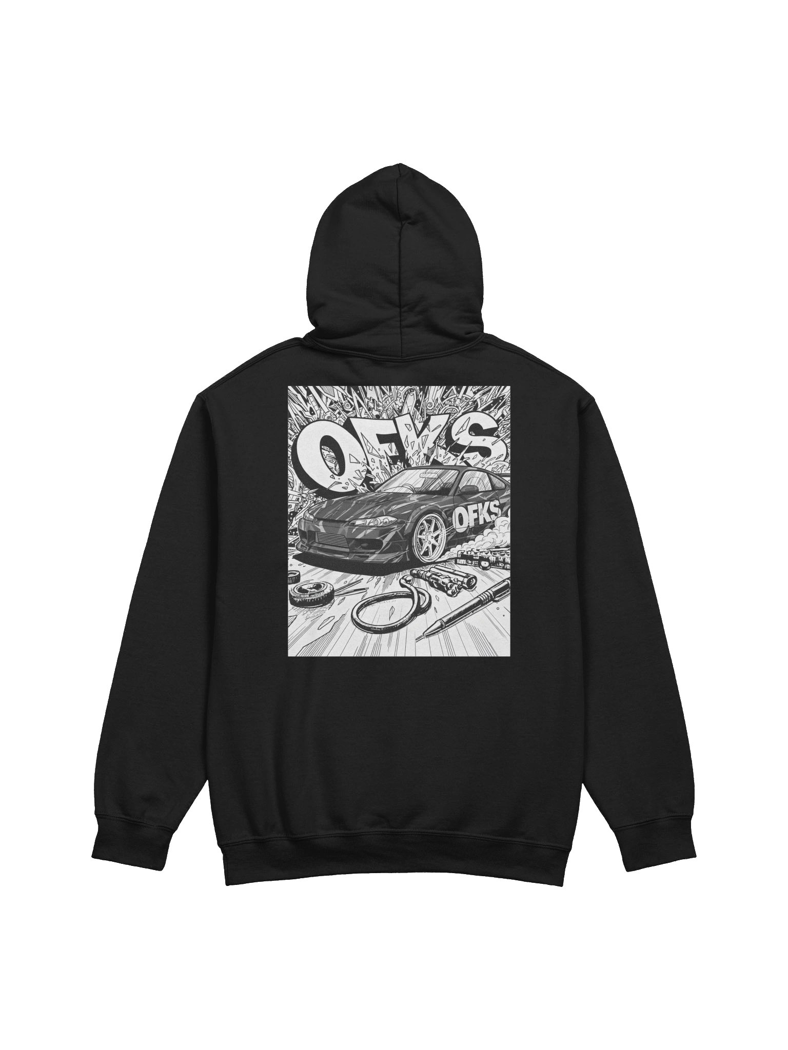 0FKS Embroidered hoodie product image (2)