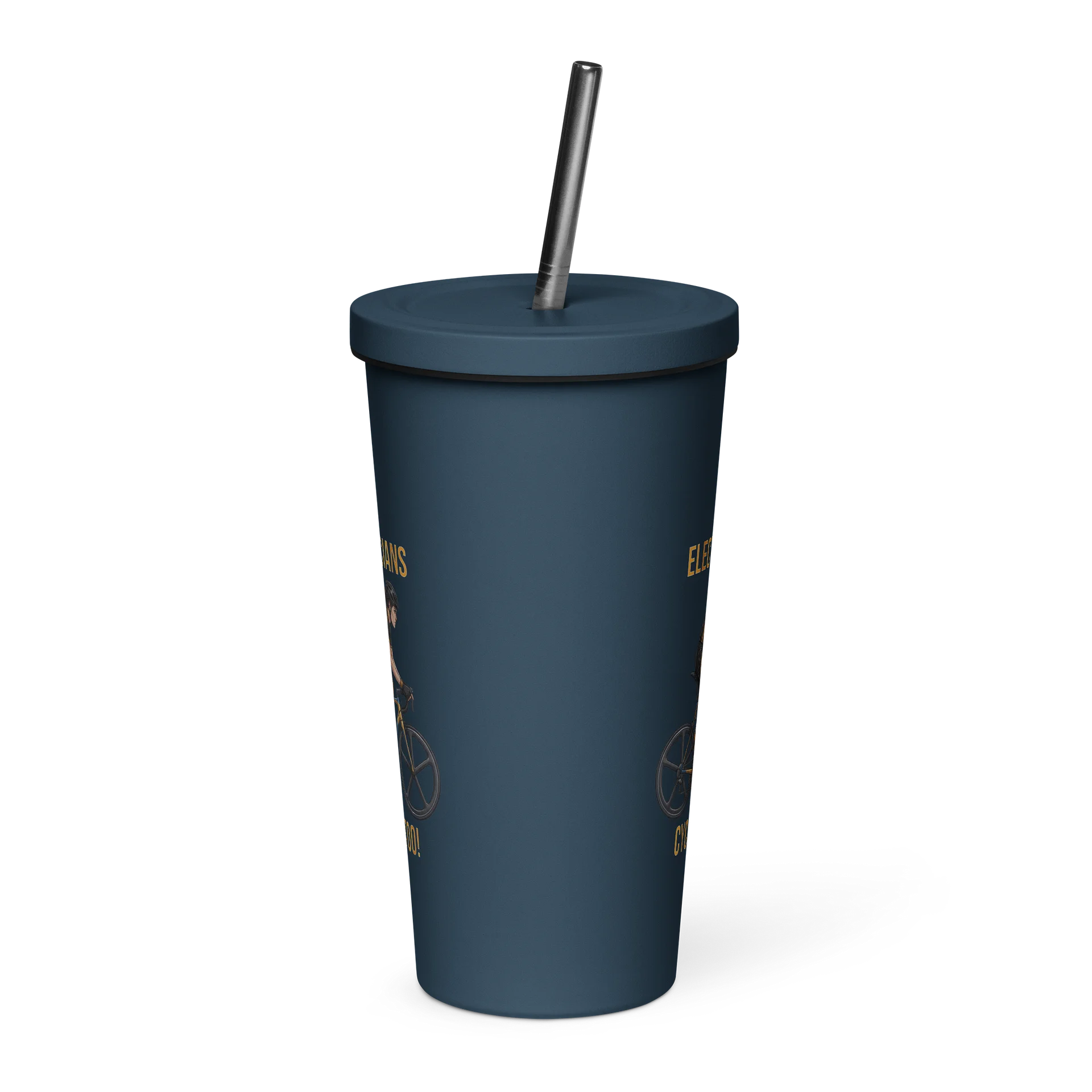 Electrician Athlete Tumbler with Straw | Ladies Cycling Edition product image (12)