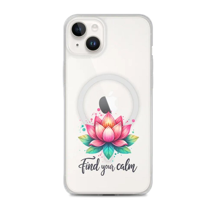 Lotus Bloom iPhone® MagSafe® Clear Case product image (1)