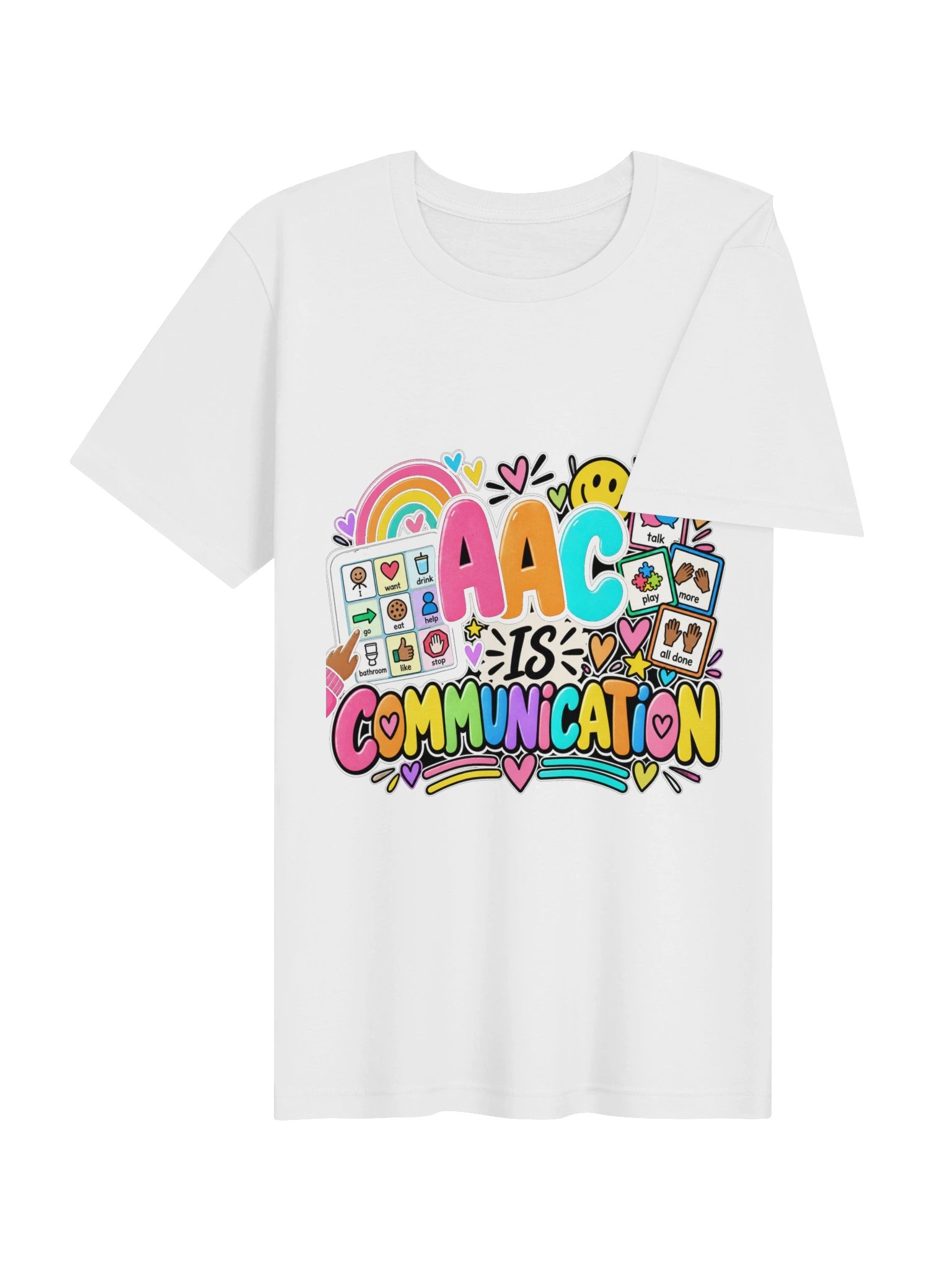 AAC Is Communication T-Shirt (Brown Representation) product image (13)