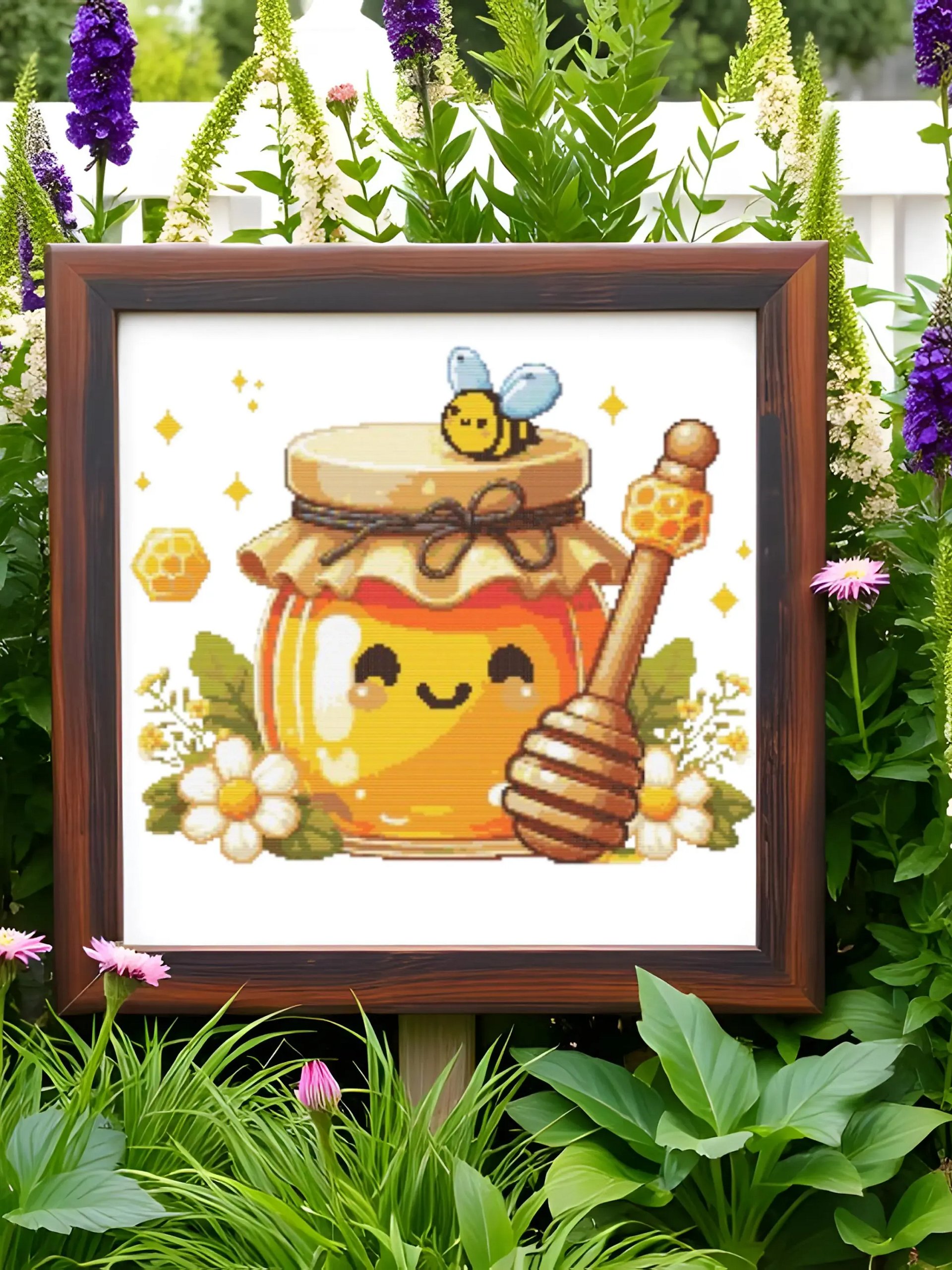 Honey Blossom Cross Stitch Pattern product image (6)
