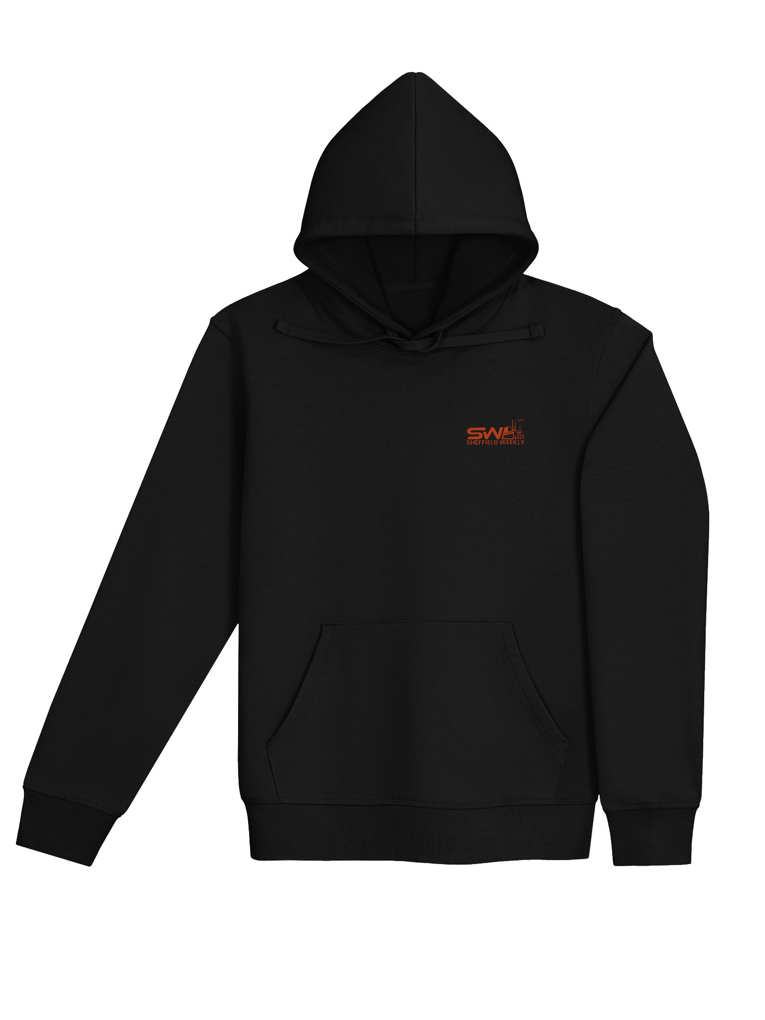 SW Hoodie - Black/Orange (Chest & Back) product image (4)