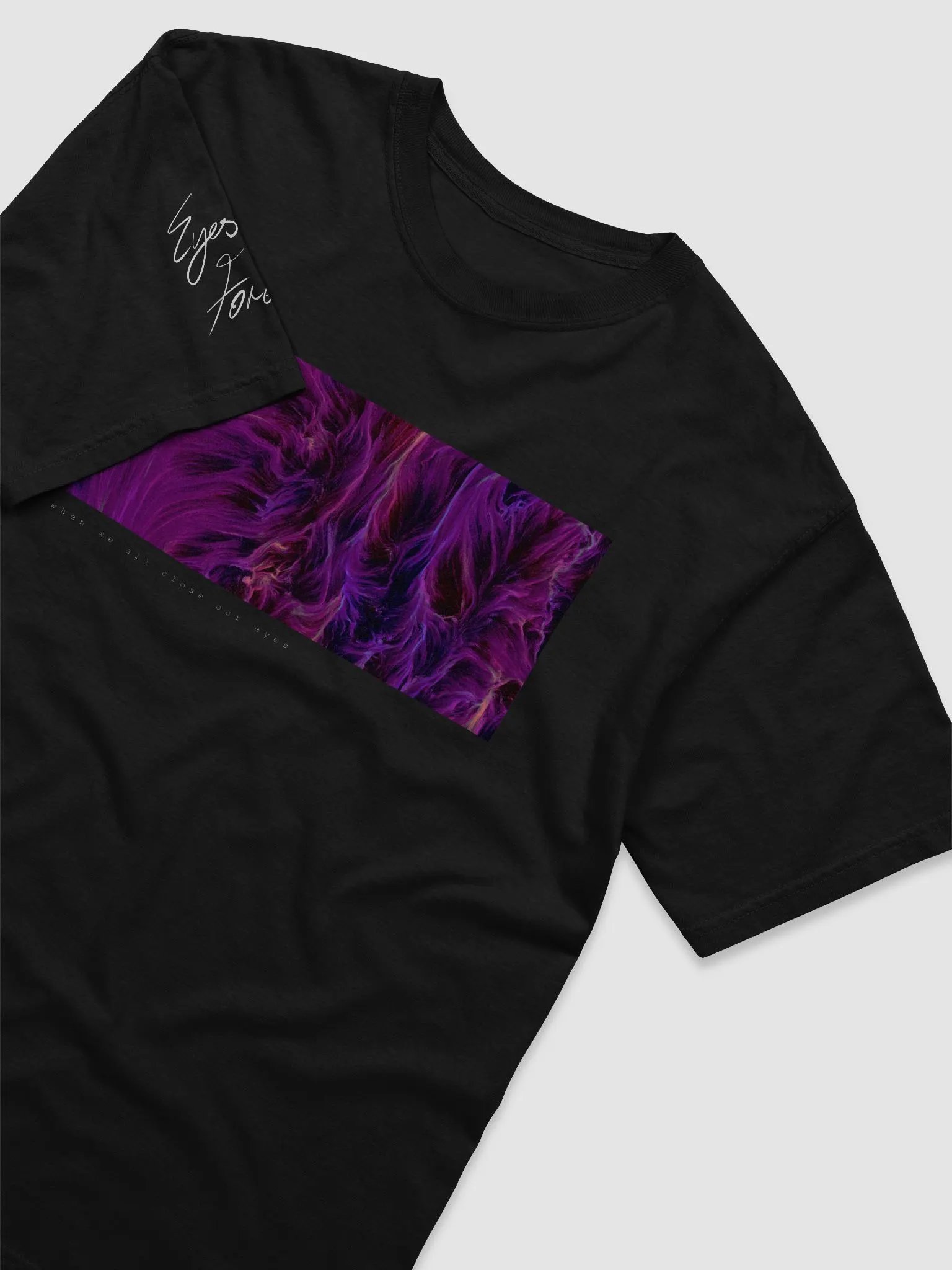 When We All Close Our Eyes - Artwork Tee (Black) product image (3)