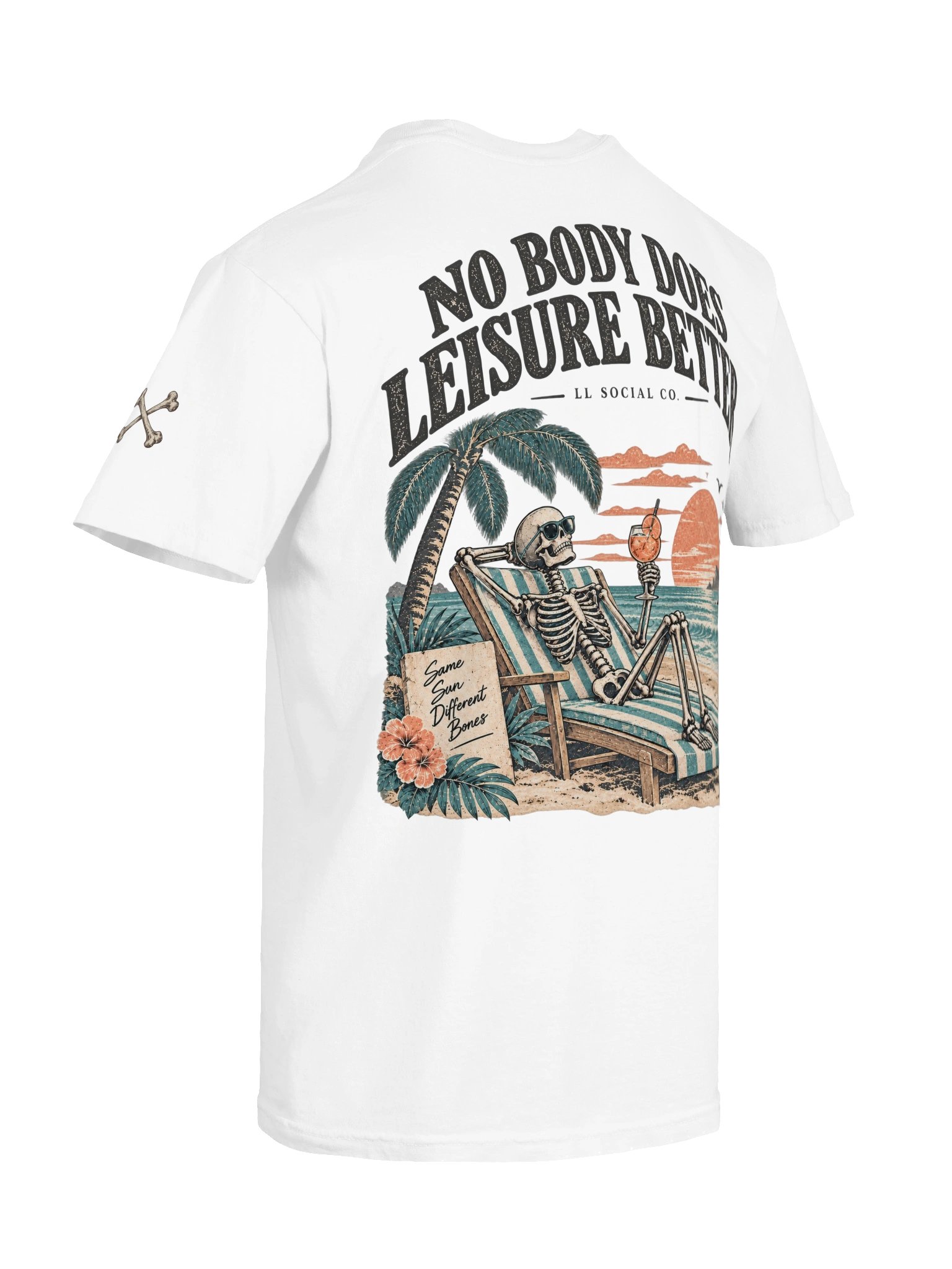 No Body Does Leisure Better Comfort Colors Tee — Coastal Skellie Edit product image (81)