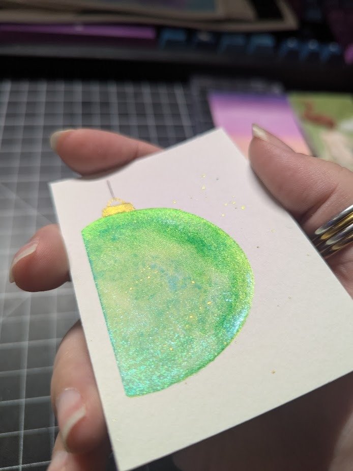 ATC - Christmas Bauble 2 (Green) product image (2)