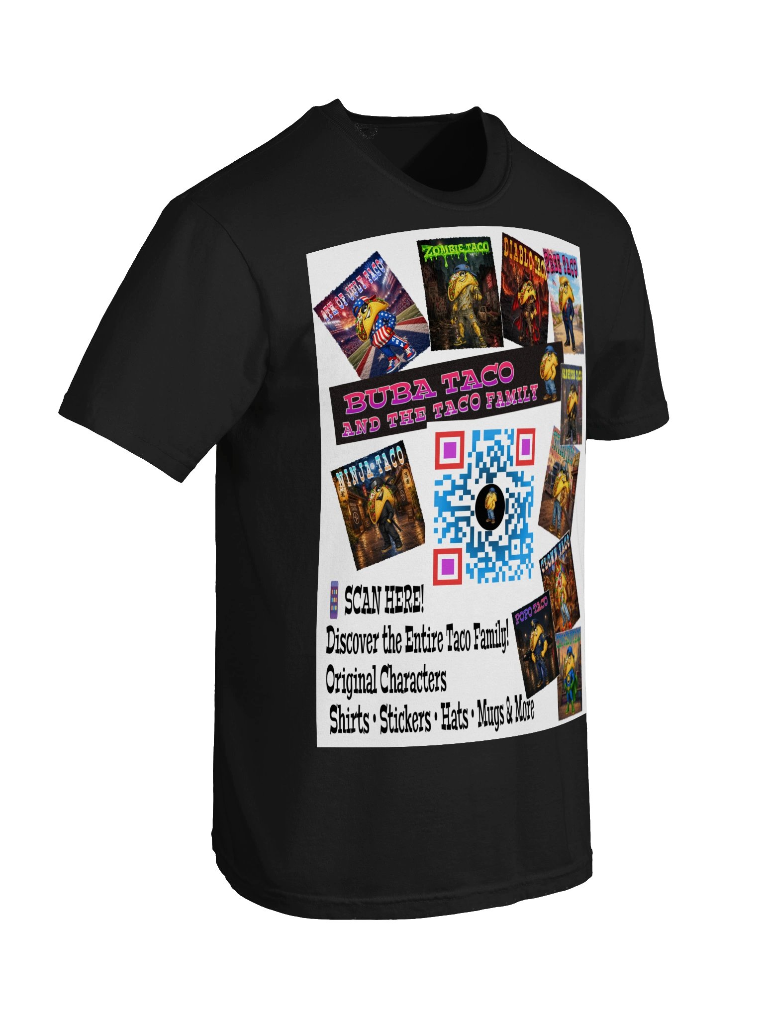 Buba Taco Family QR Collage Tee product image (12)