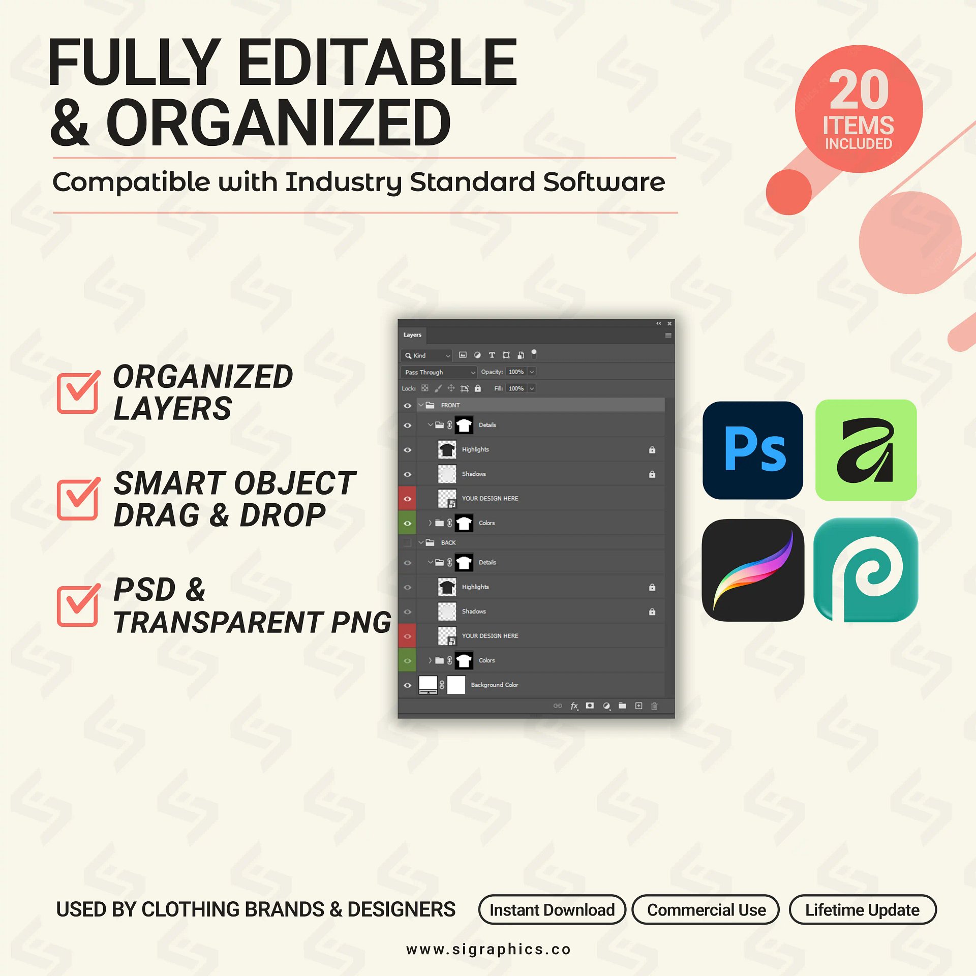 Realistic Clothing Mockups Mega Bundle product image (5)