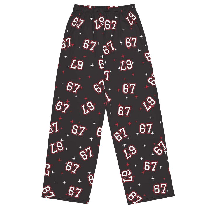 Funny Christmas Six Seven Matching Unisex Straight Leg Pants - Santa 67 meme product image (2)