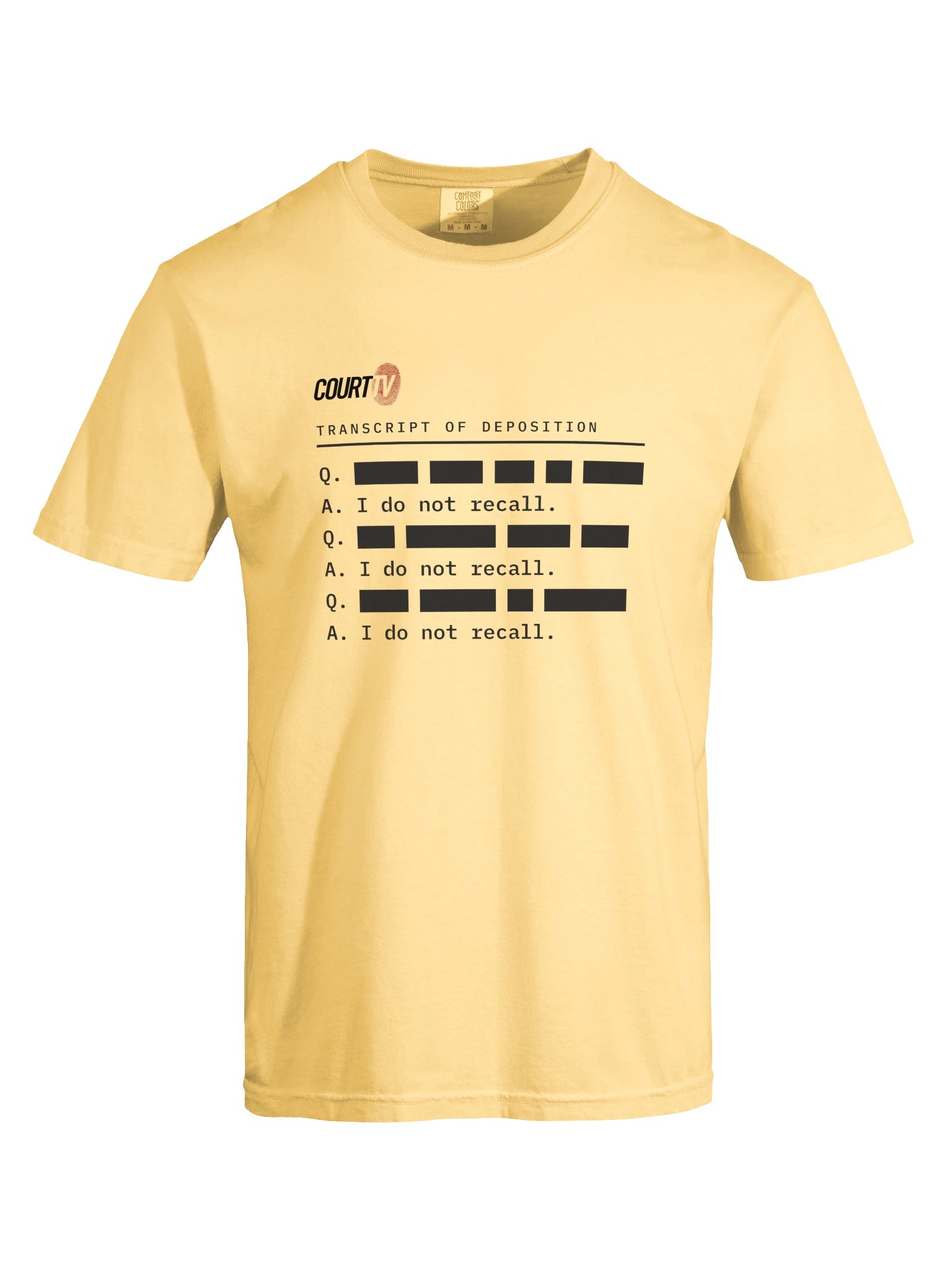 Transcript of Deposition T-Shirt product image (7)