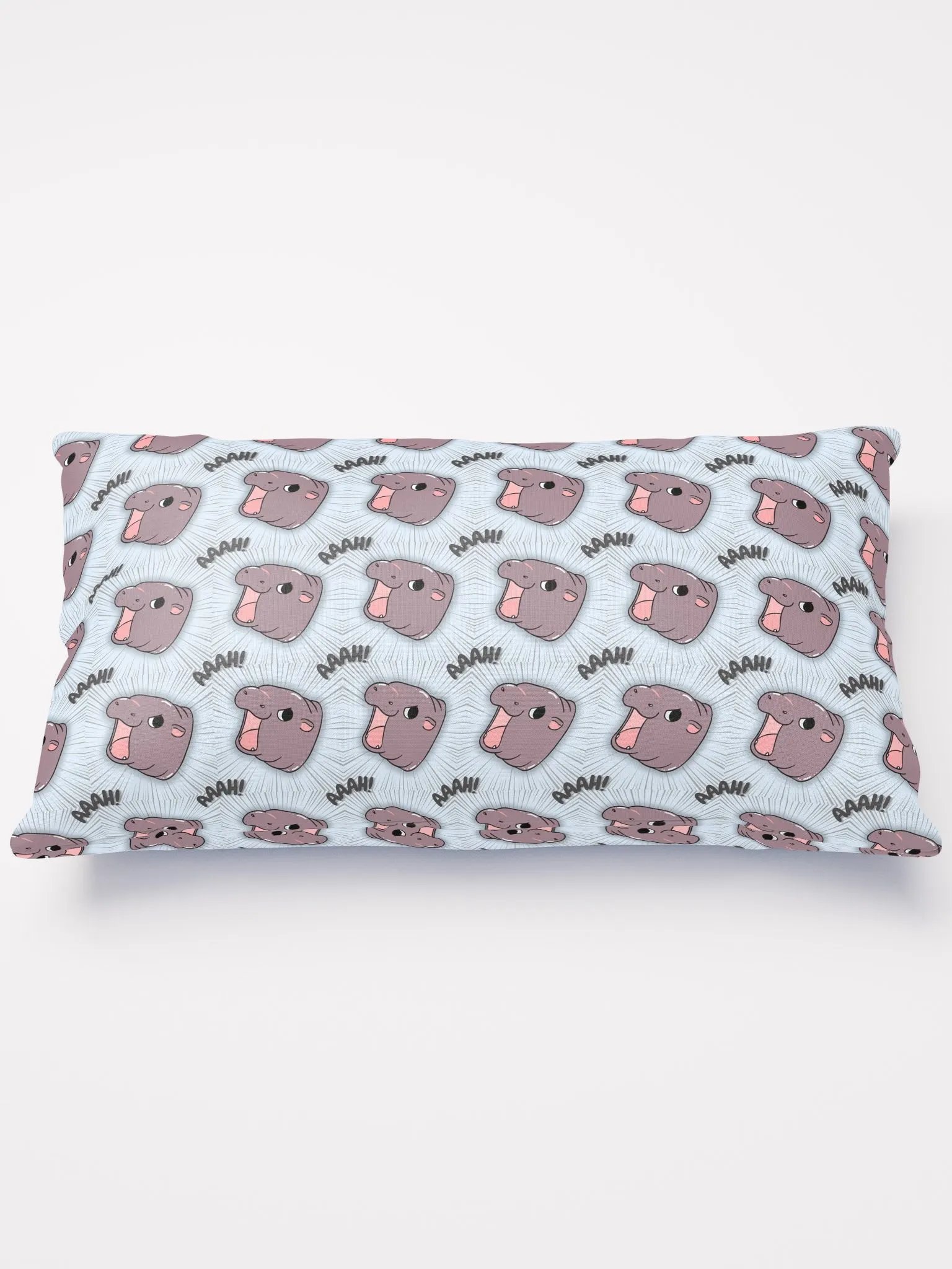 MOODENG'S LIGHT BLUE AAAH! PILLOW! product image (2)
