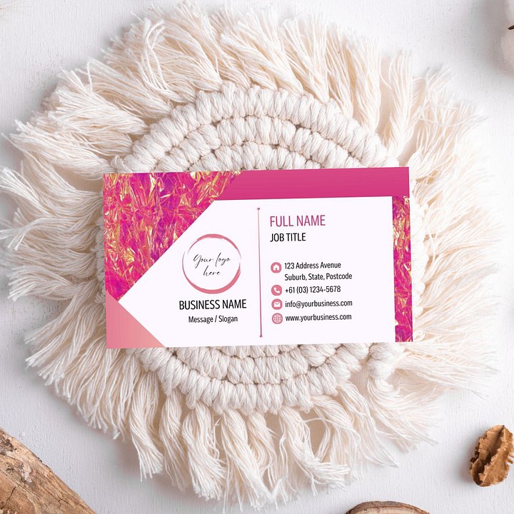 Pink Marigold - Business Card Template product image (2)