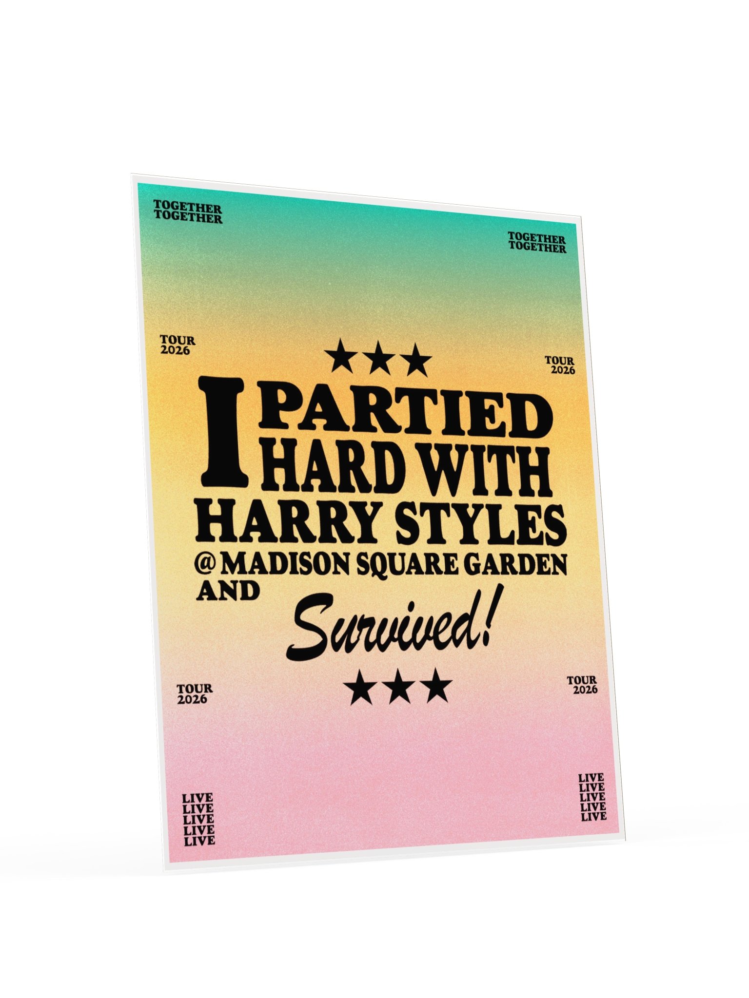 Partied Hard MSG Poster product image (4)