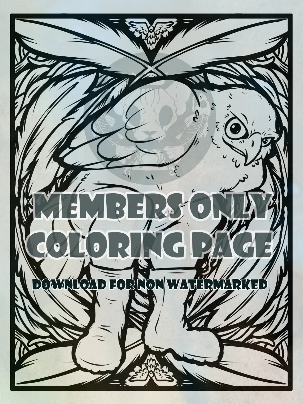 Hawk in Boots - Coloring page product image (1)