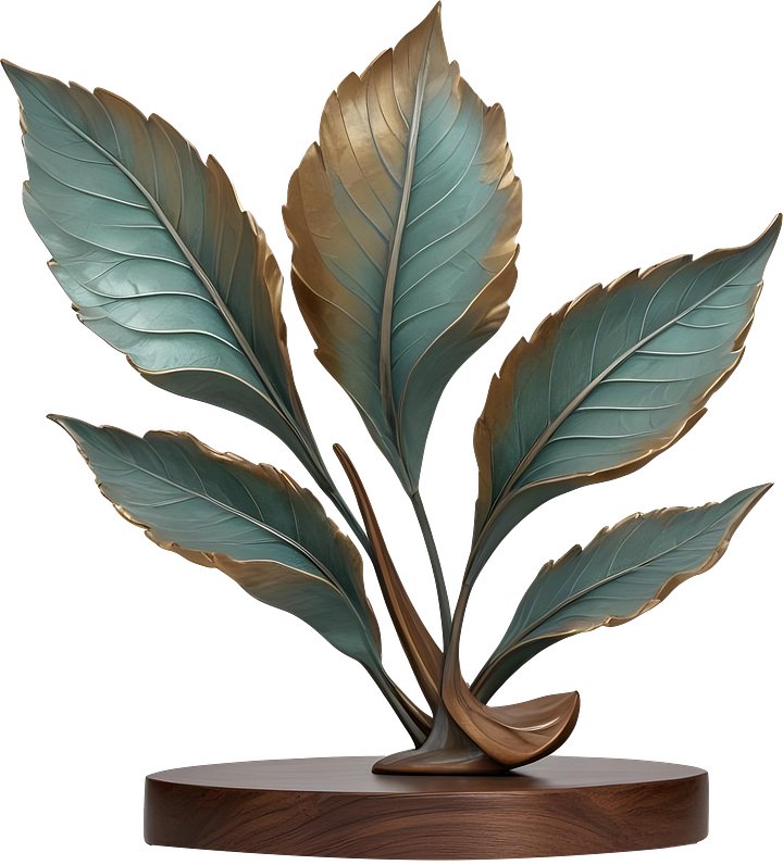 Bronze Euphoria – Nature-Inspired Sculpture PNG product image (1)