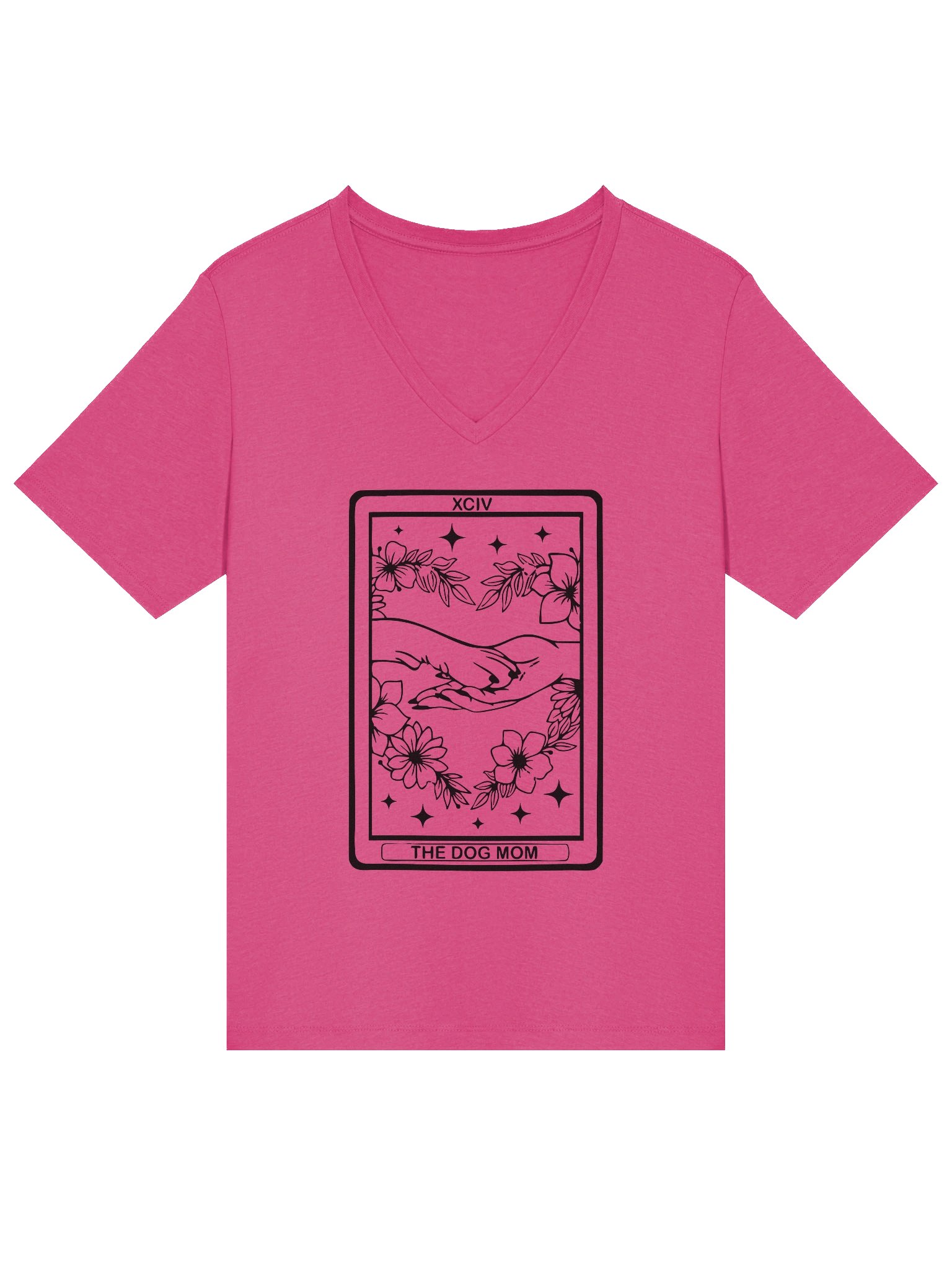 🌙 “V-Neck Dog Mom Tarot Tee” product image (2)