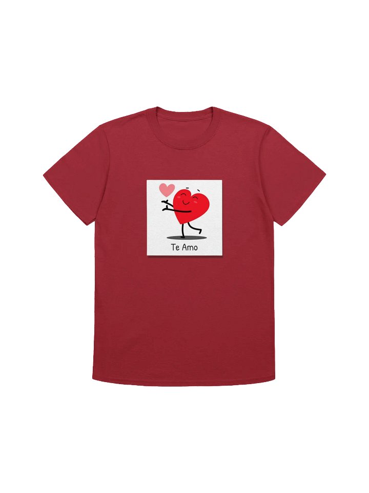 Te Amo Heart Unisex T-Shirt product image (3)