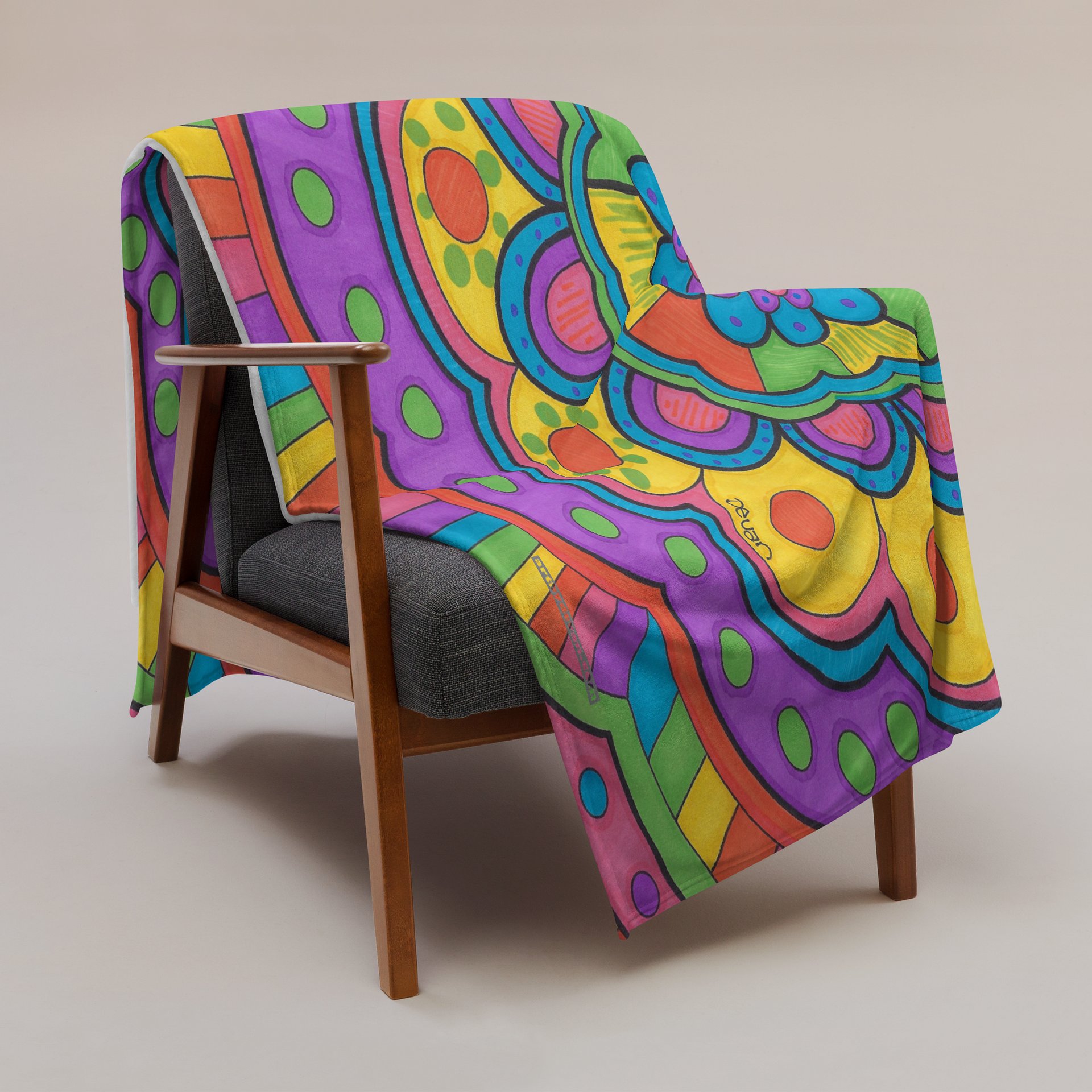 Rainbow Mandala Blanket product image (3)