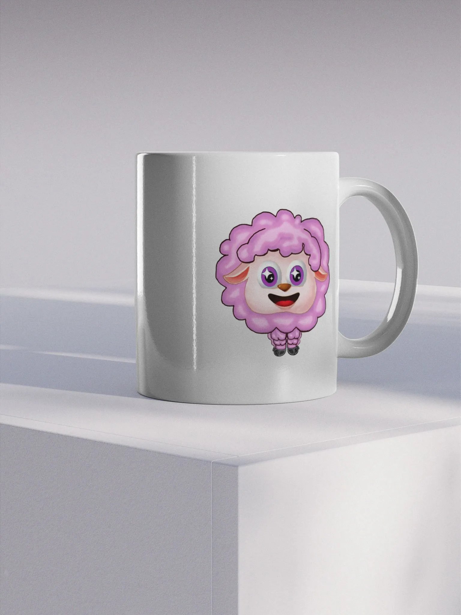 Sparkle Eyes Sheep Emote Mug product image (4)