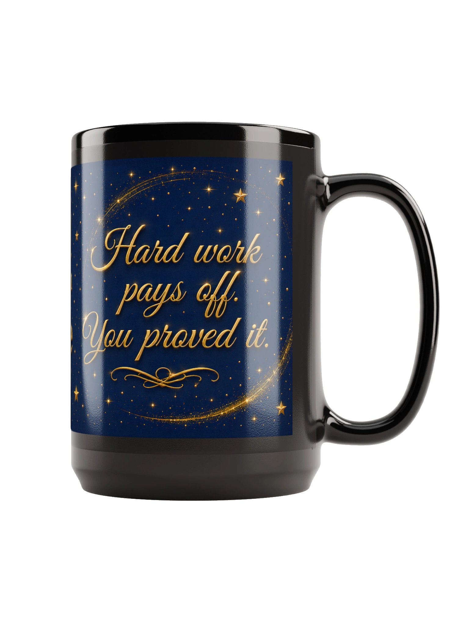 "The Tassel Was Worth the Hassle" Graduation Mug — Navy Wrap product image (3)